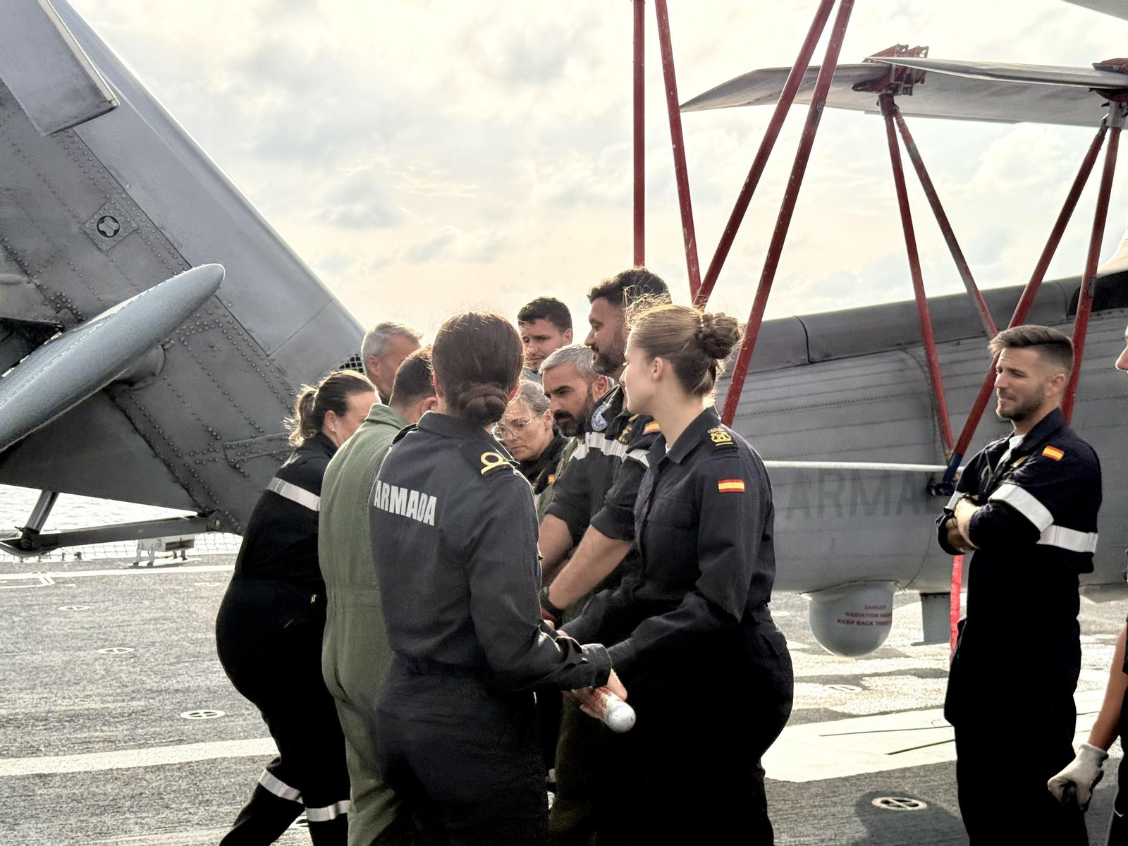 Las imágenes de la Princesa Leonor en la fragata de la Armada 'Blas de Lezo'