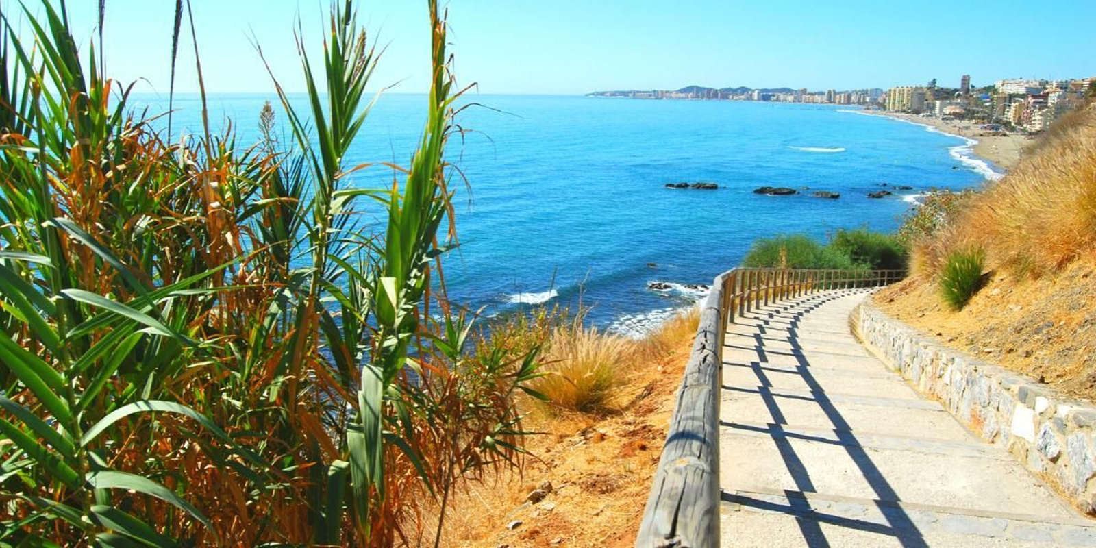 La playa de Los Boliches. La playa de Los Boliches.