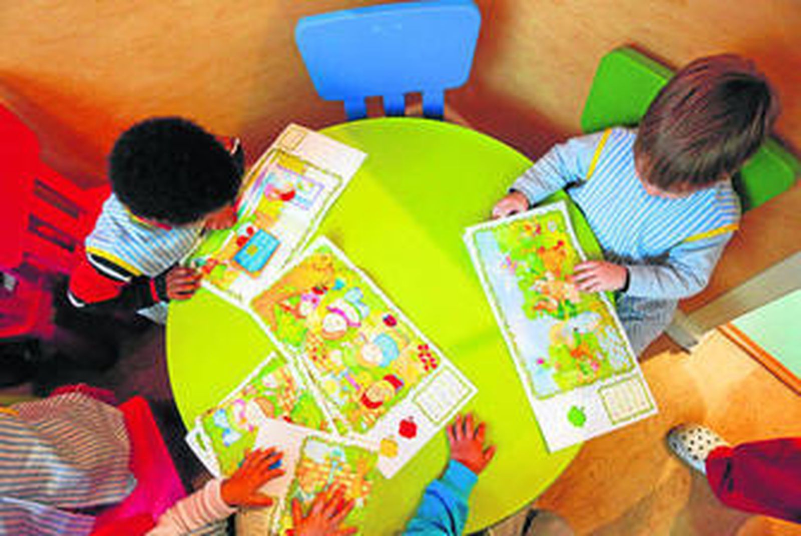 Alumnos de la escuela infantil 'El príncipe E'.