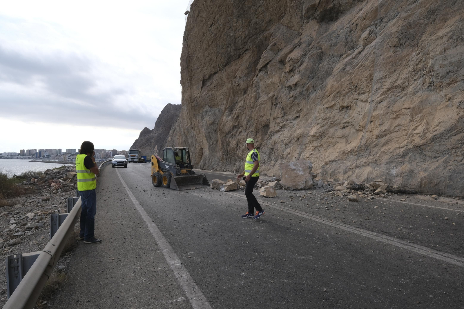 Desprendimiento en la Carretera de El Cañarete