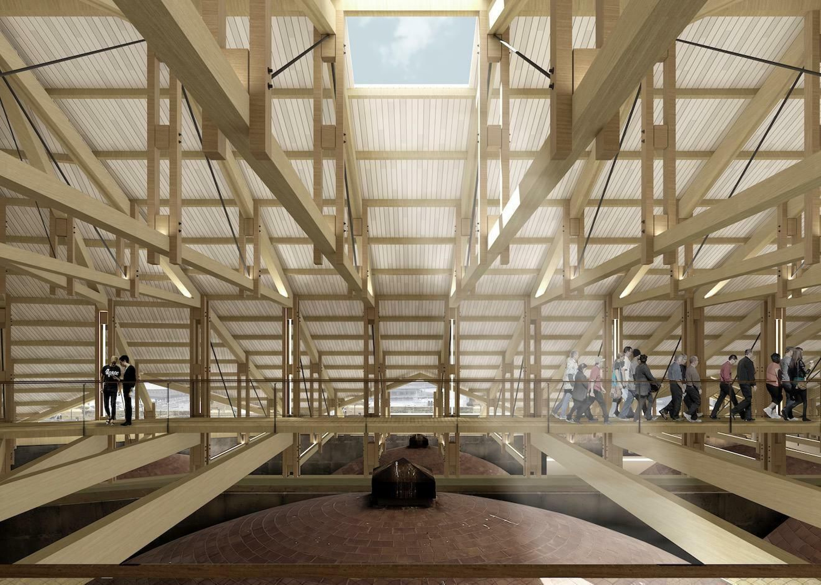 Las fotos del tejado a dos aguas para proteger la Catedral de Málaga