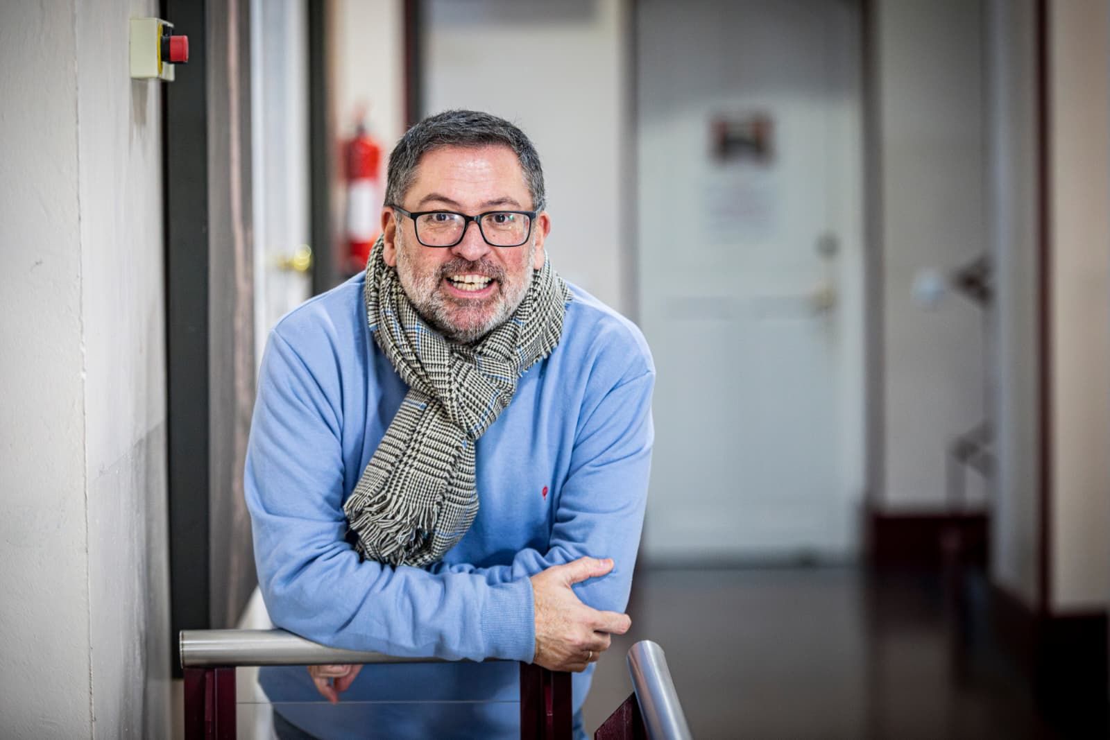 José Manuel Sánchez Reyes, en los entresijos del Teatro Falla.