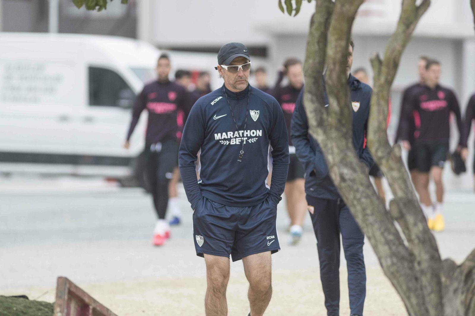 Julen Lopetegui, en la ciudad deportiva sevillista.
