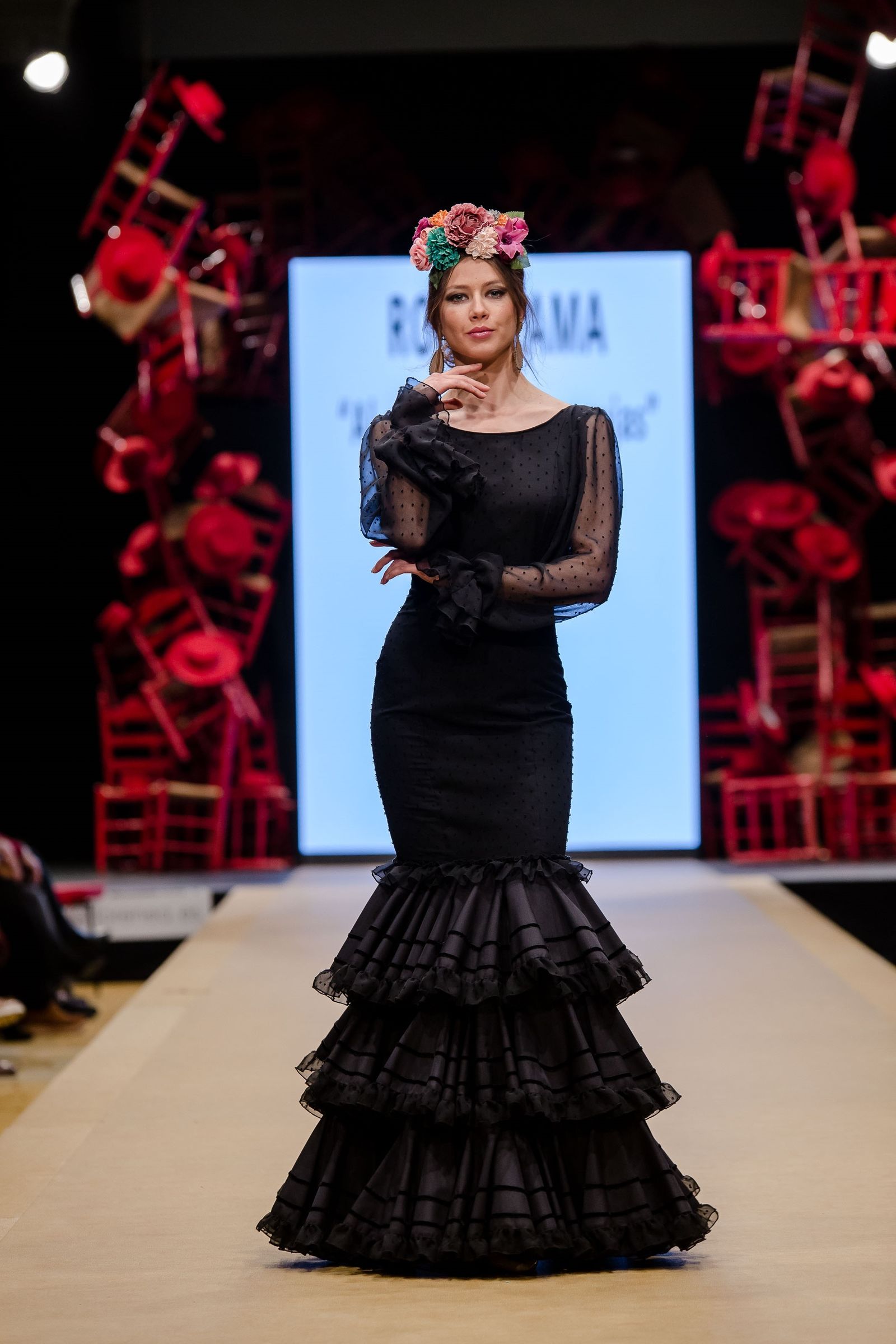 El traje de flamenca negro de 2019, sinónimo de elegancia