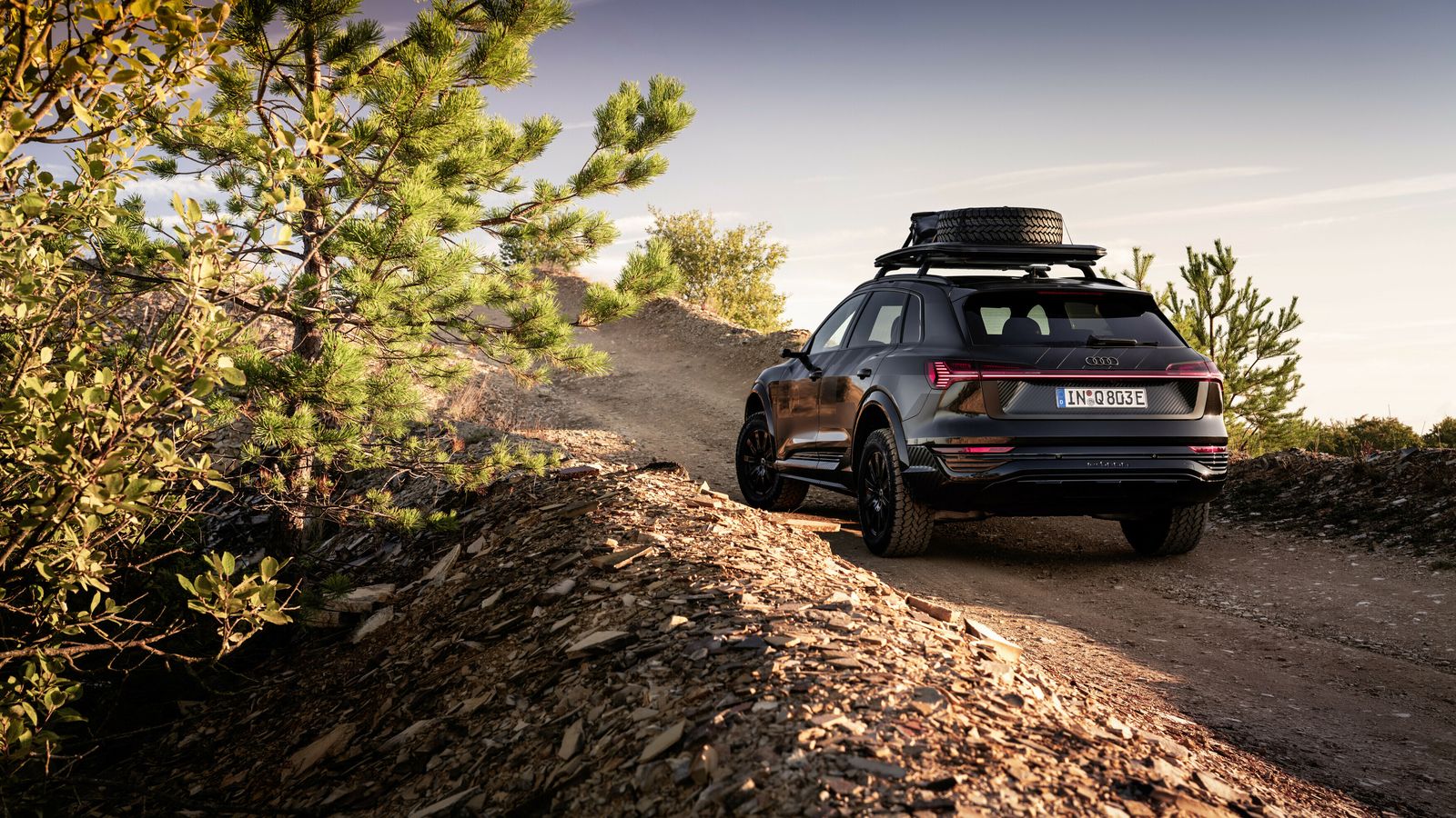 Como las ruedas, se ha adaptado la suspensión neumática para ofrecer mejores cualidades off-road en el Q8 e-tron edition Dakar.