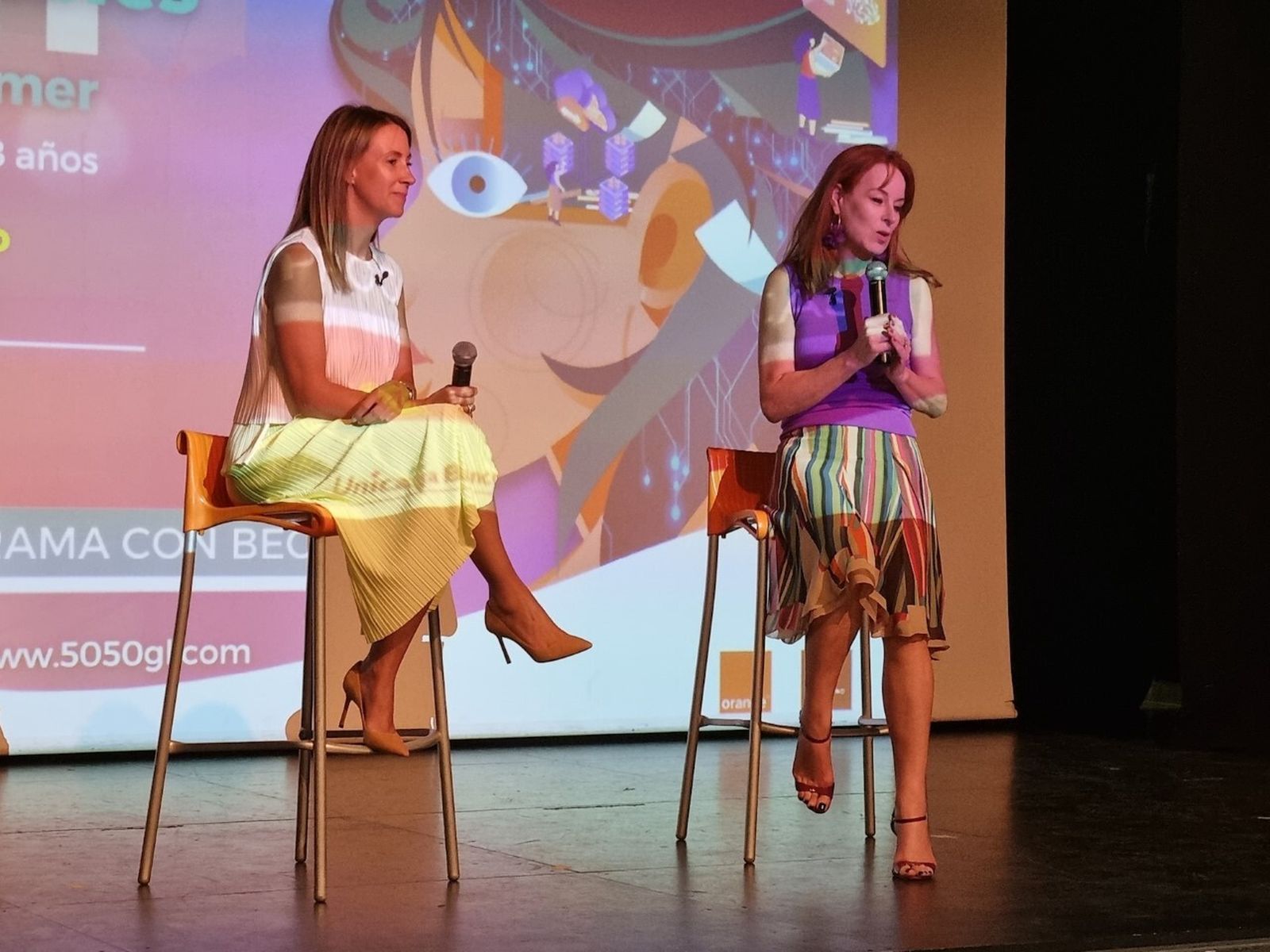 Pilar Martínez-Cosentino y Gloria Lomana en el marco del  programa Chicas Imparables TECH Summer