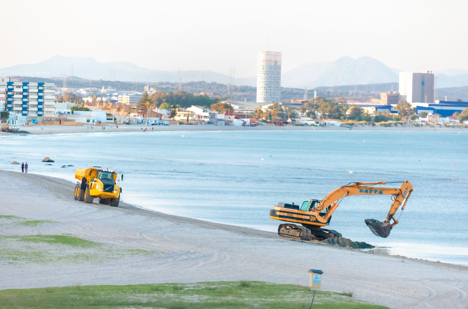 Las máquinas, preparadas en El Rinconcillo.