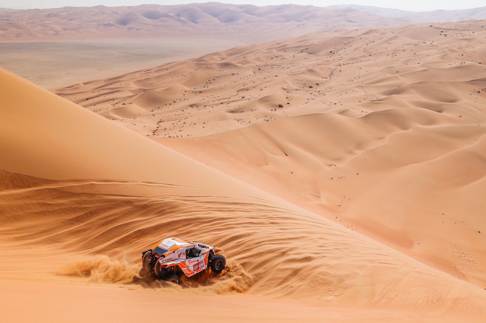Las mejores fotos del Dakar por las dunas