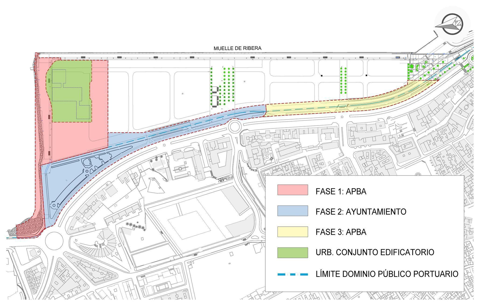 Fases del proyecto del Lago Marítimo.