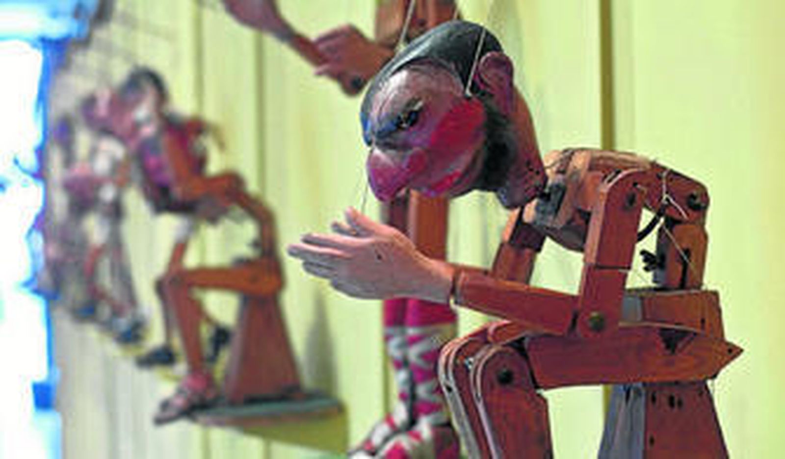 Una de las piezas de la serie de títeres austriacos del siglo XIX, de la colección comprada a Ismael Peña, que se puede ver en la muestra permanente.