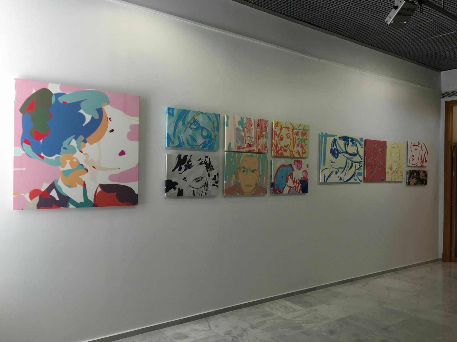 Una imagen de la exposición de Sebastián Menacho en la sala Asunción.