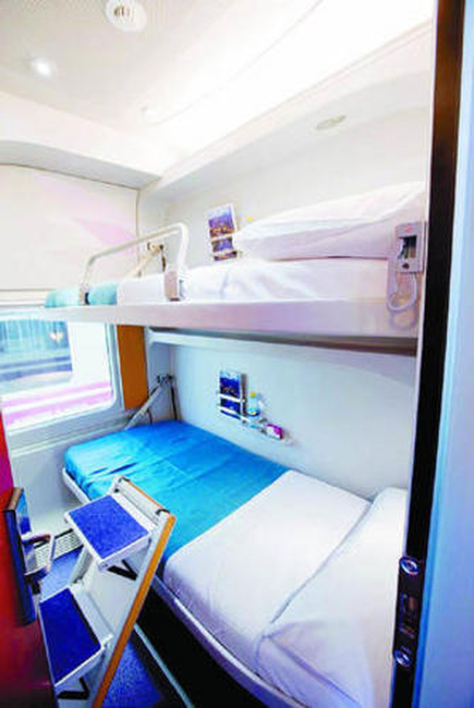 Interior del nuevo trenhotel.