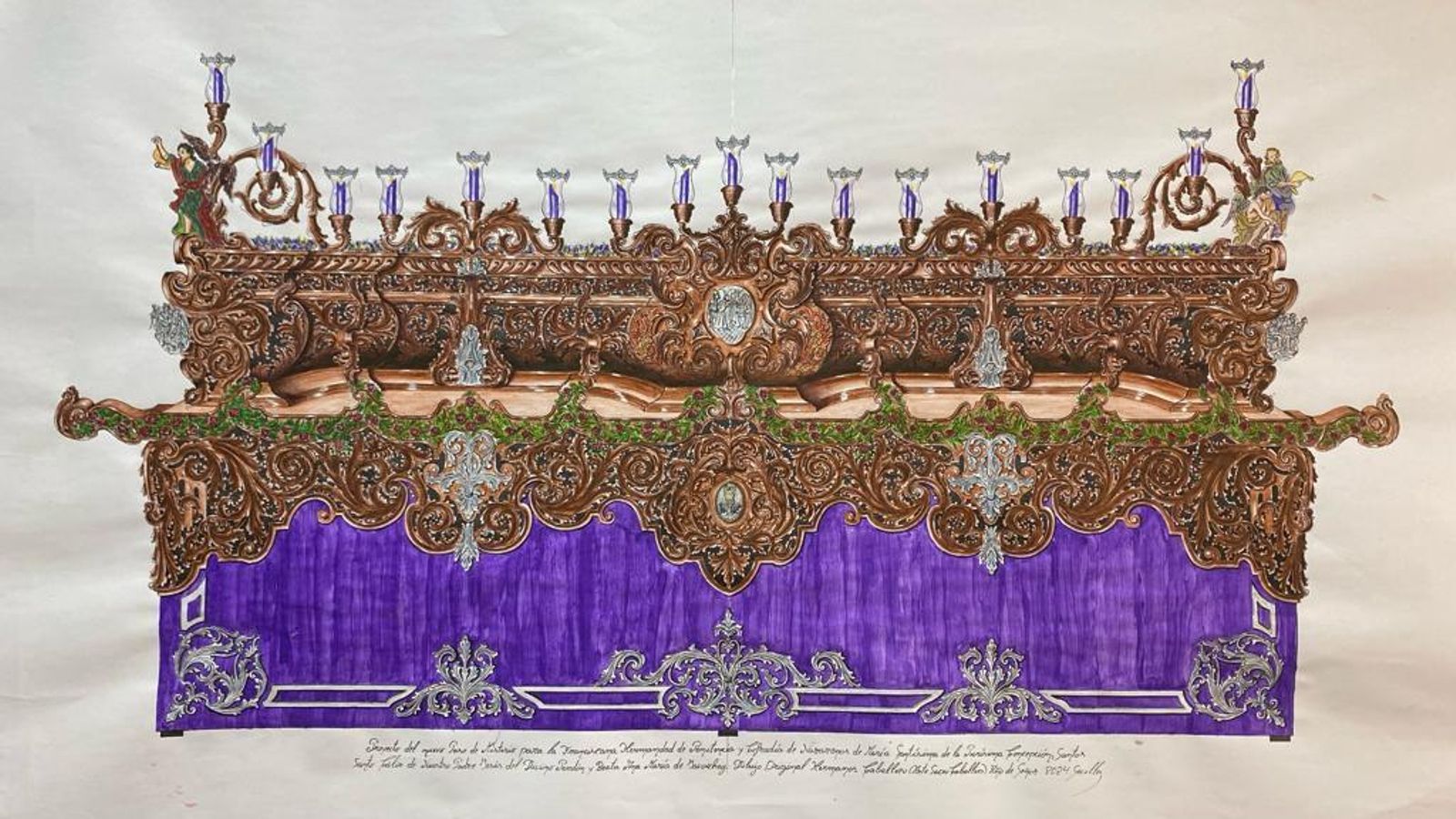 El Divino Perdón de Alcosa Avanza en la Creación de su Impresionante Paso de Misterio para el Sábado de Pasión