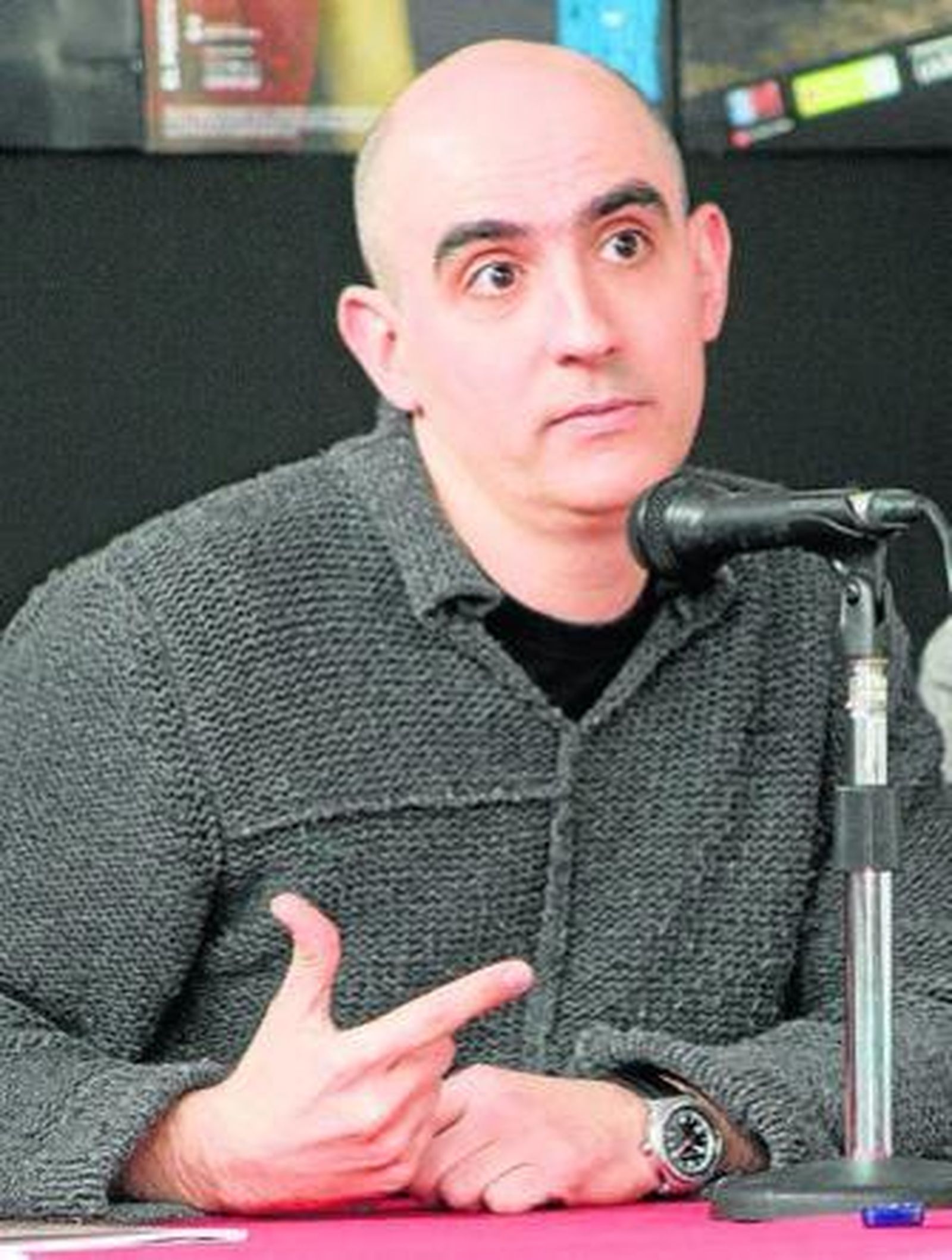 Alfredo Sanzol, en el teatro Muñoz Seca el pasado mes de febrero.