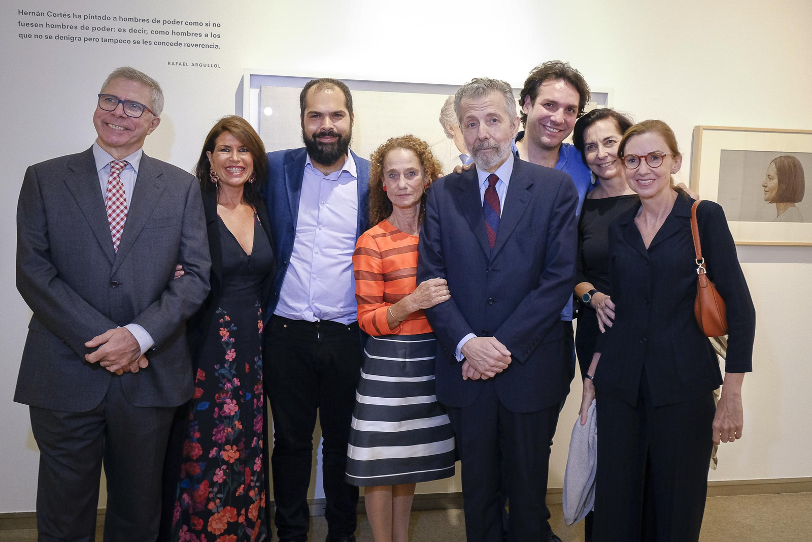Antonio Cortés, Carmen Salvago, Carlos Cortés, Maya Sotomayor, Hernán Cortés, Alejandro García Cortés, Elisa Cortés y Dolores Jiménez-Blanco.