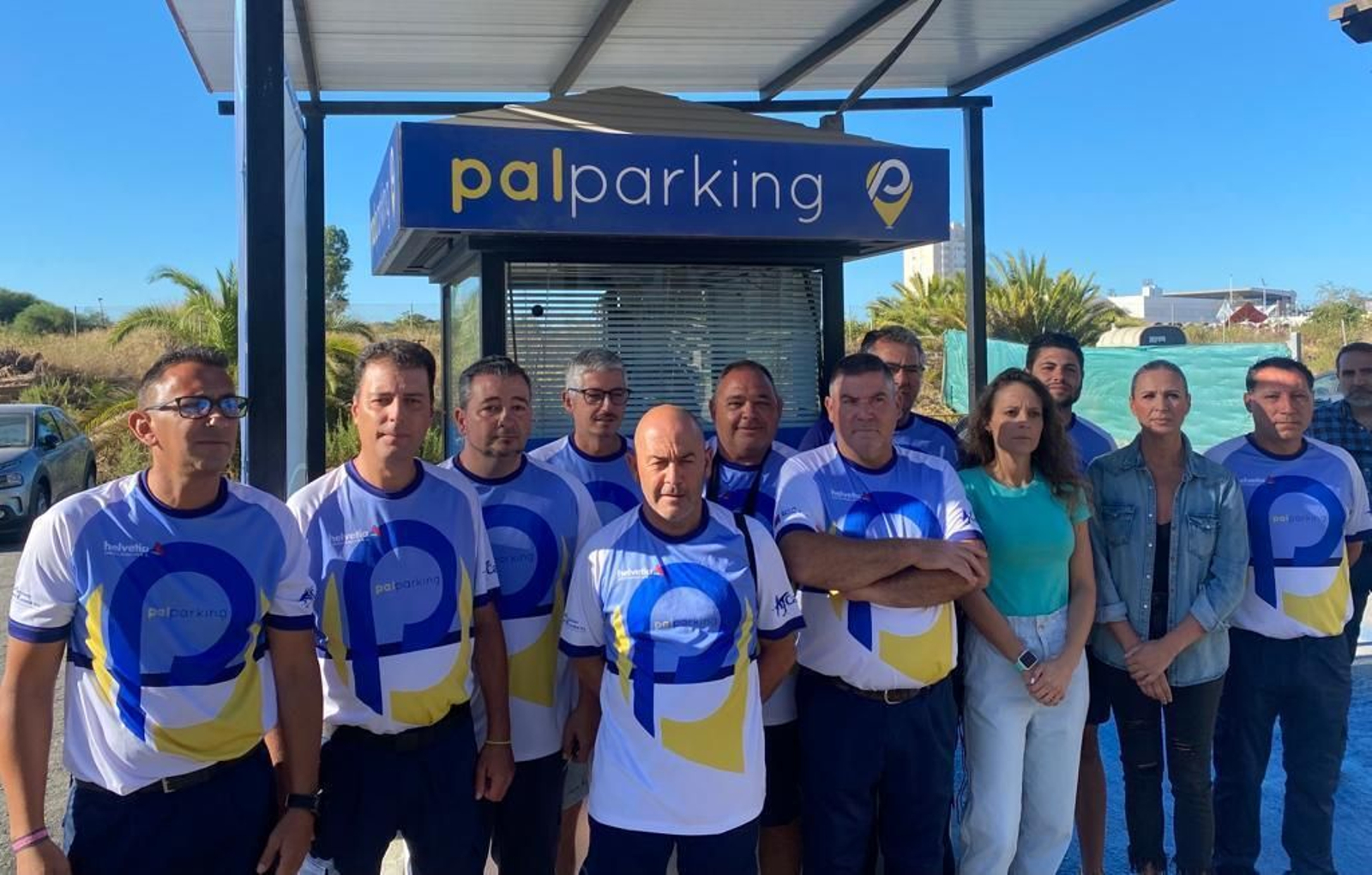 Los trabajadores de Palparking.