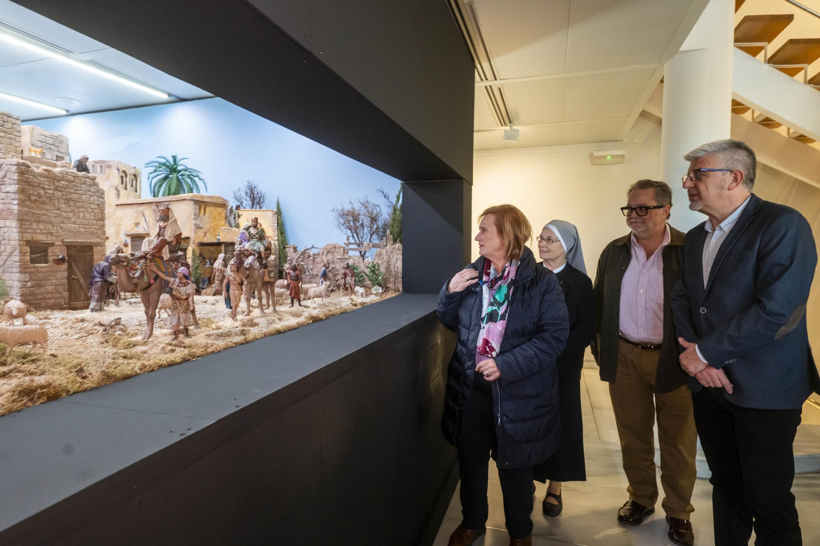 Imagen de la inauguración del Belén Monumental de Fundación Caja Rural Granada