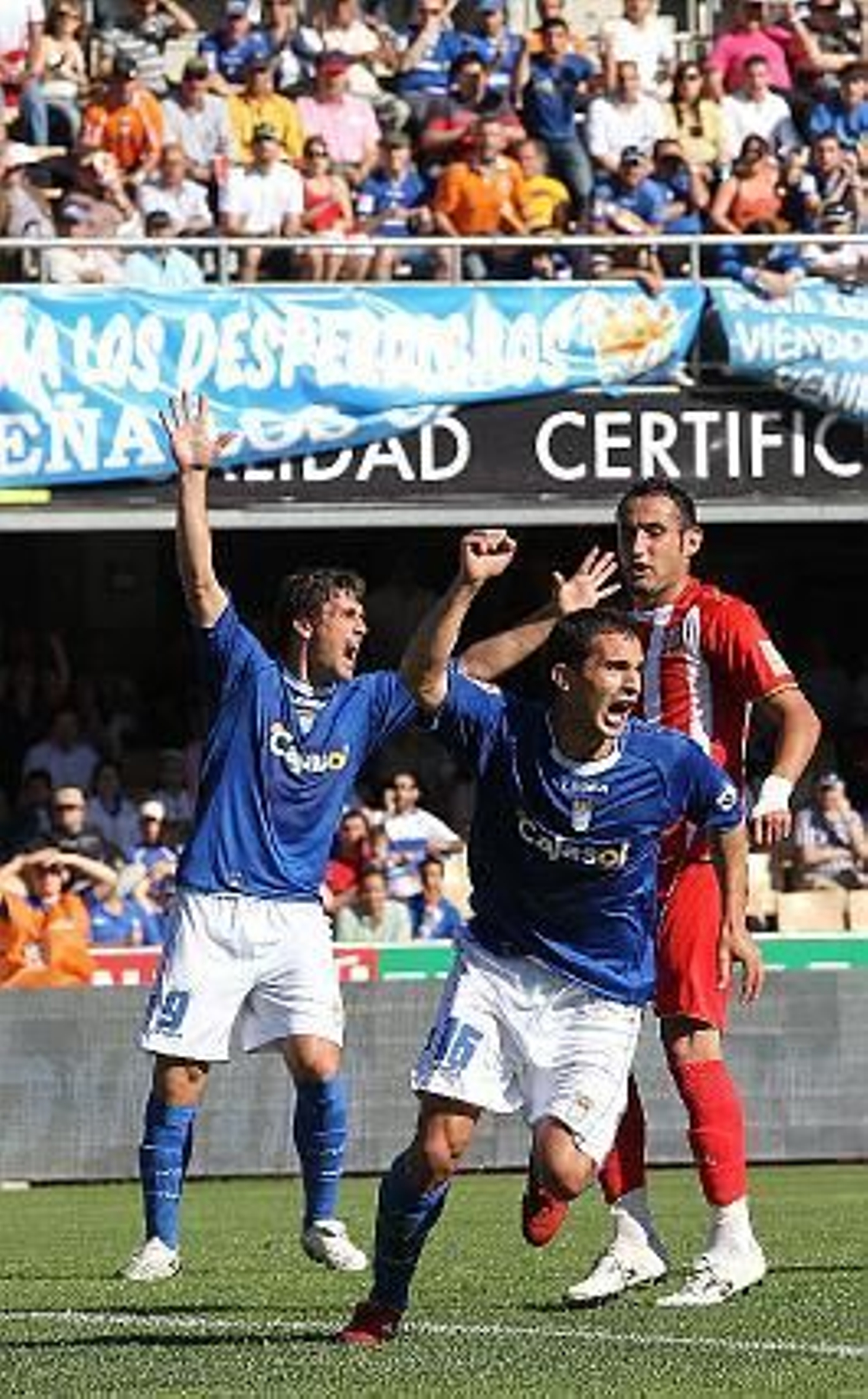 El argentino celebra el 1-0. 

Foto: Miguel Angel Gonzalez