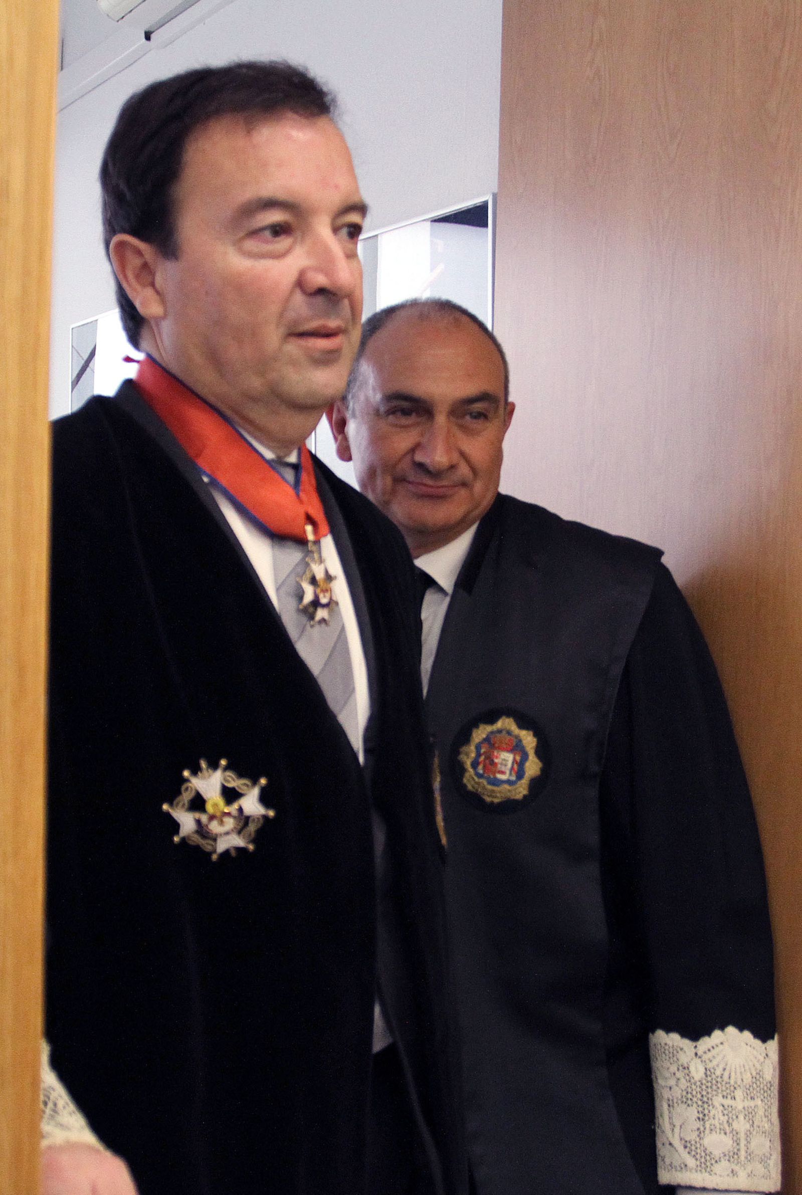 Luis Fernández Arévalo, a la izquierda de la imagen.