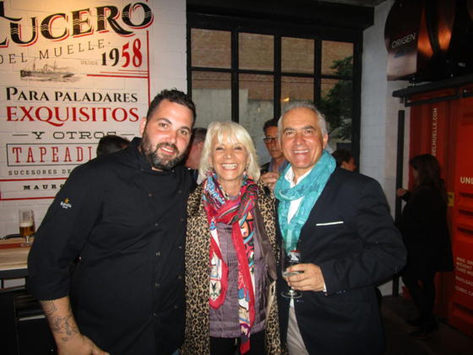 Mauro Barreiro, la alcaldesa Teófila  Martínez y Nicolás Lucero.

Foto: Ignacio Casas de Ciria