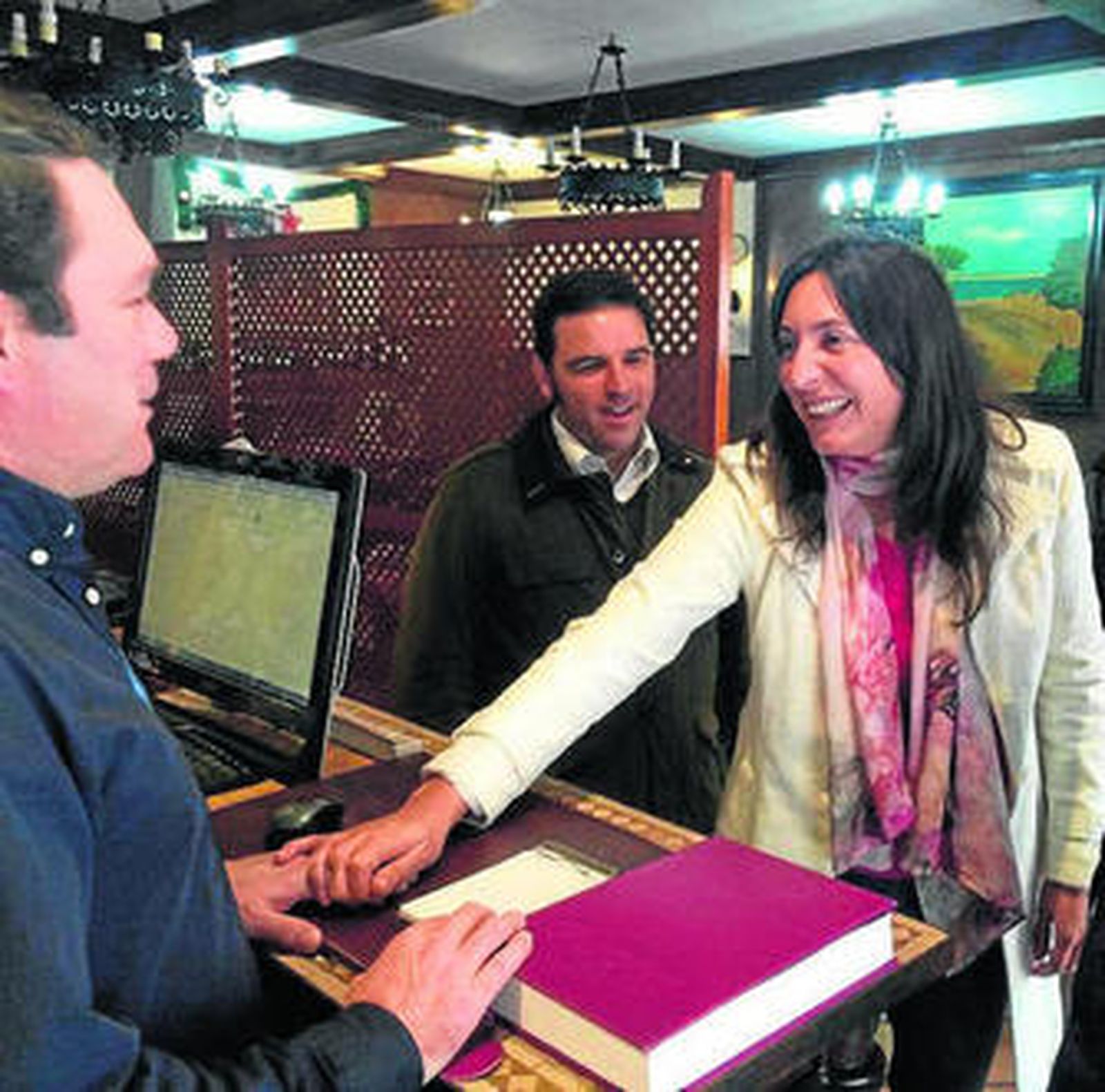 Loles López, ayer, en Aljaraque.