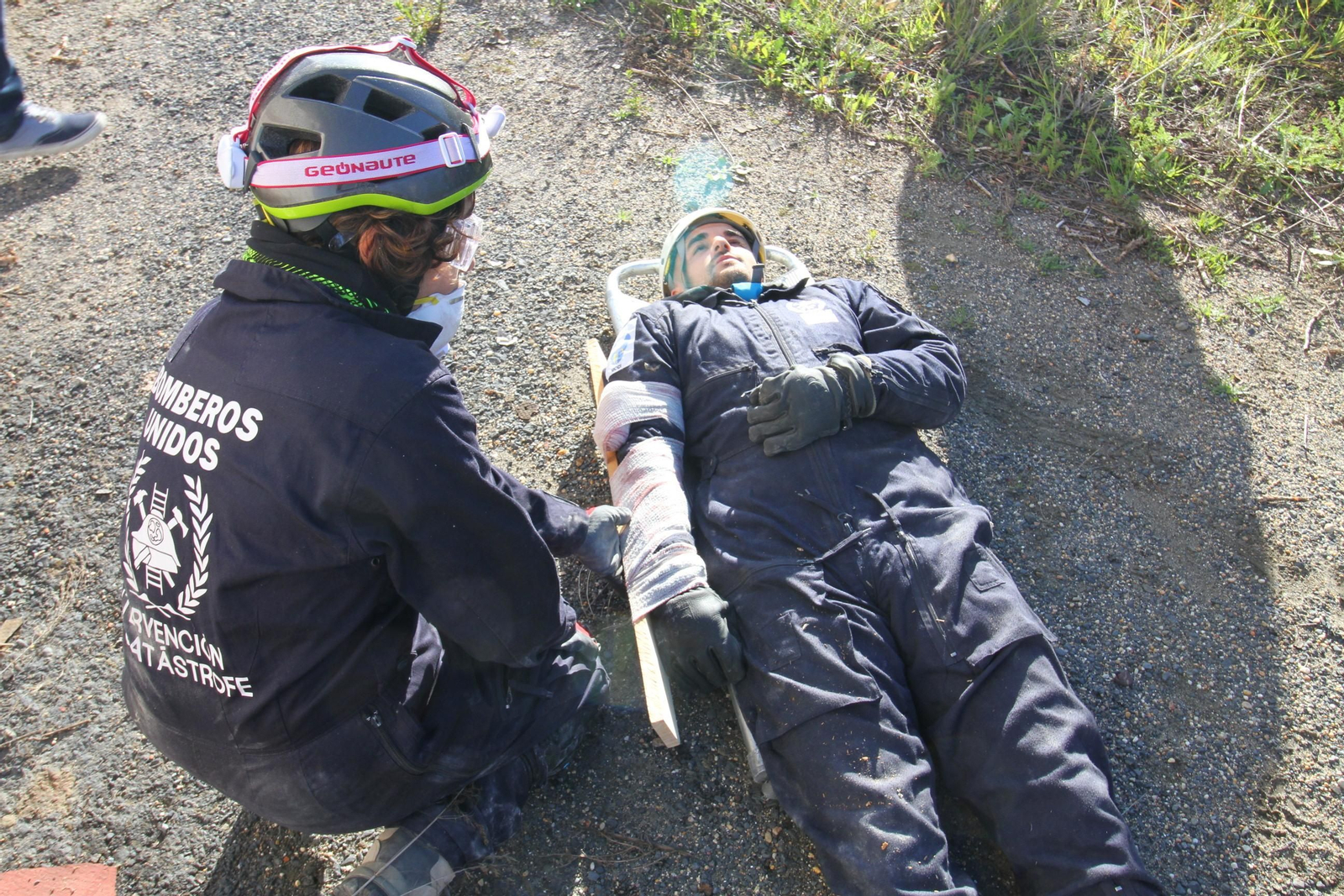 Imágenes del curso Asistencia Sanitaria en Catástrofes de Bomberos Unidos Sin Fronteras
