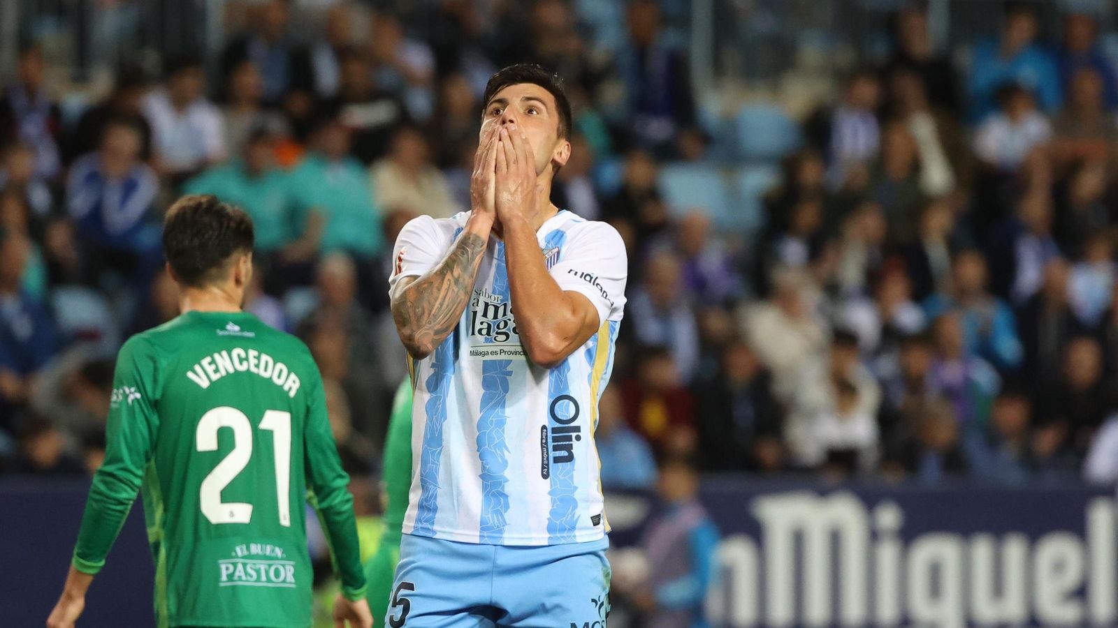Las mejores fotos del Málaga CF-Racing de Santander
