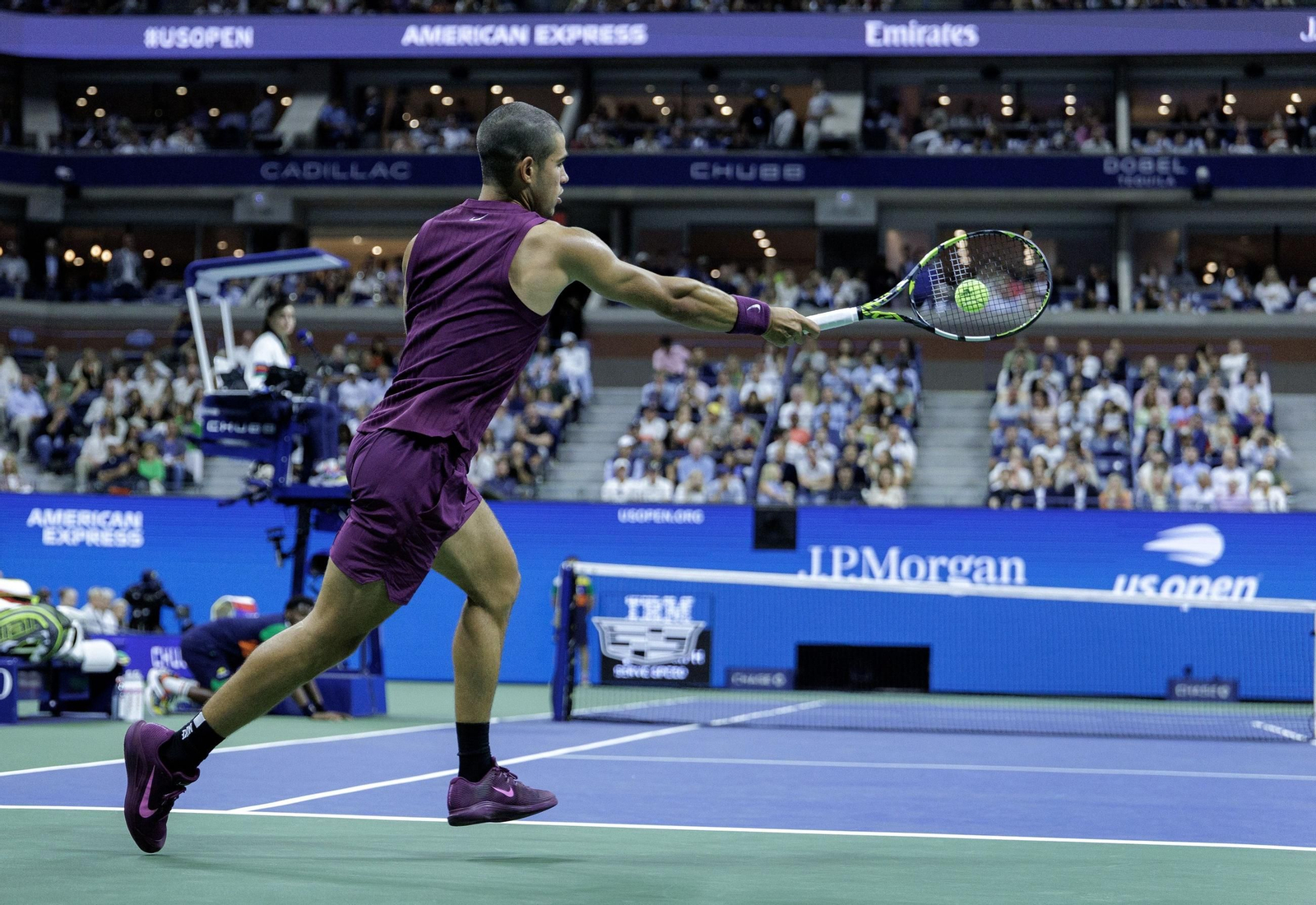 Las fotos del demoledor Alcaraz en la segunda ronda del US Open