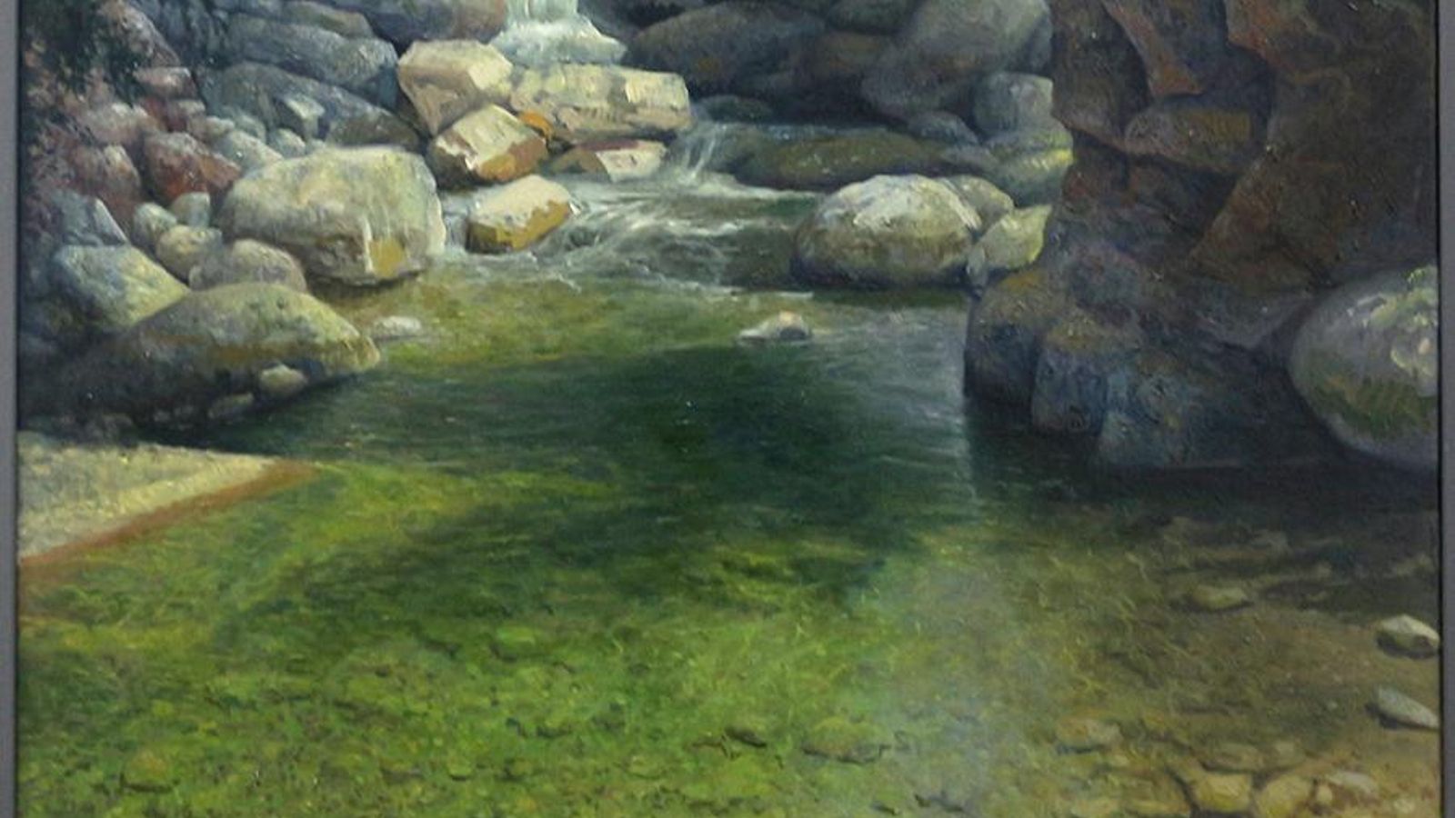 Uno de los cuadros de José Luis Domínguez expuestos en Espacio Cero.