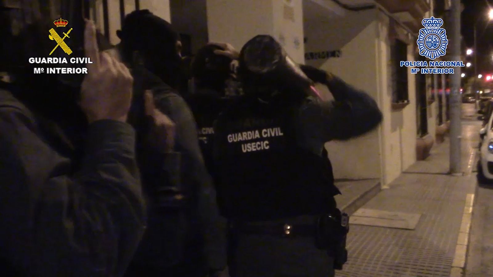 Un momento de la operación conjunta realizada en varias provincias.