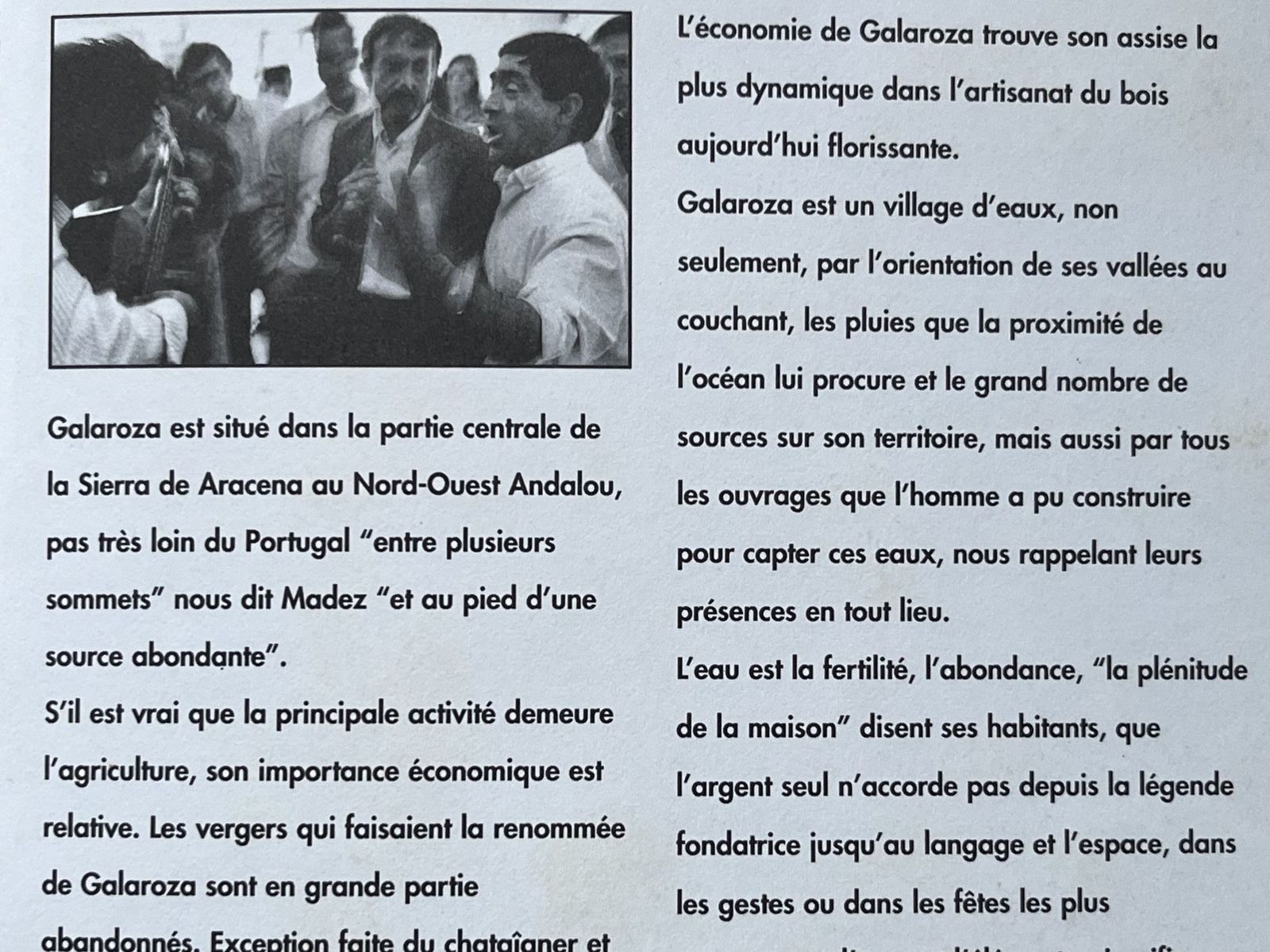 Folleto interior de las actividades cachoneras en La Rochelle.