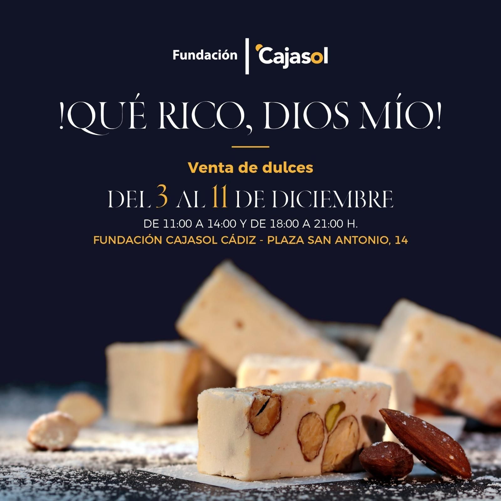 Cartel anunciador de la iniciativa '¡Qué rico, Dios mío!'