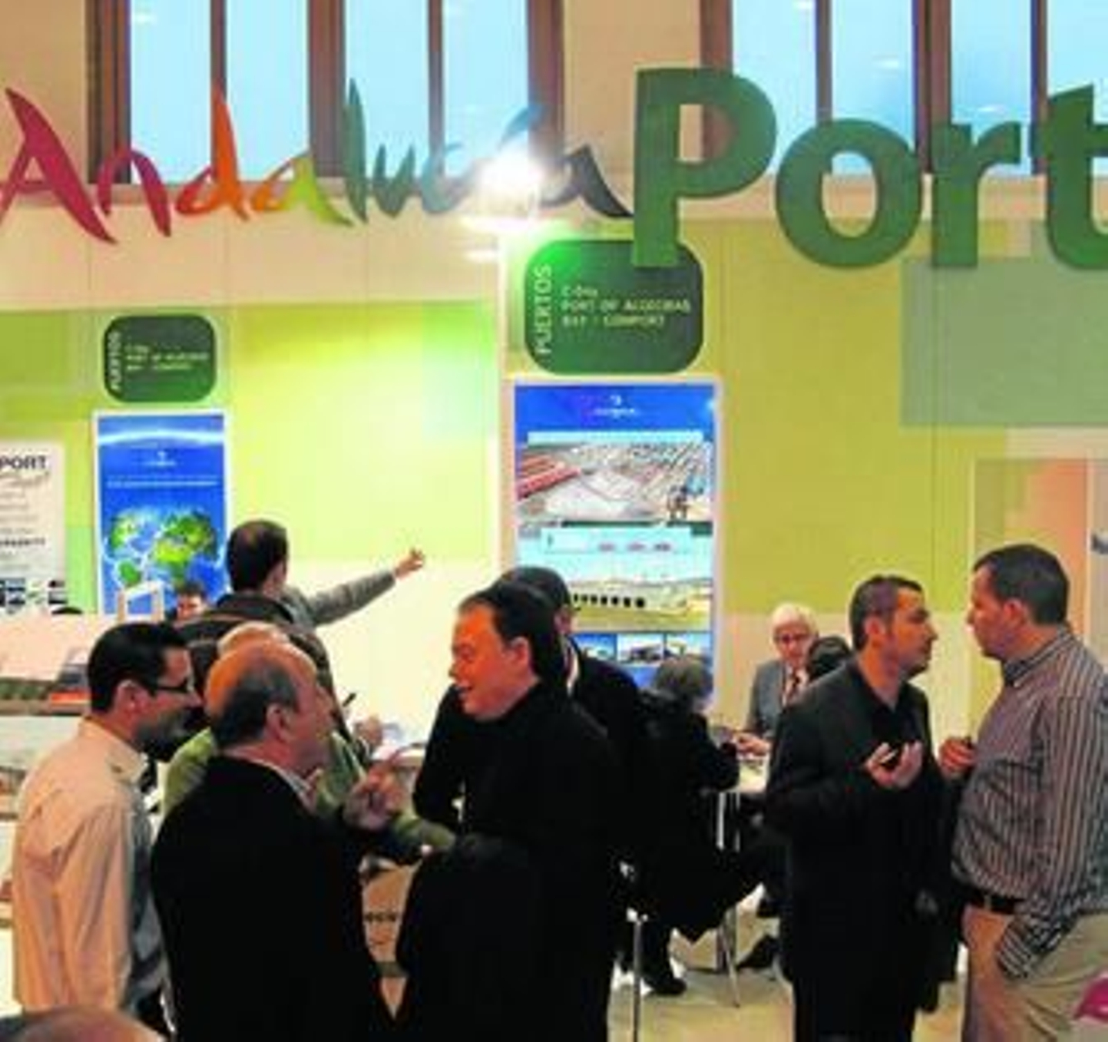 El expositor de los puertos andaluces en una de las ediciones pasadas de Fruit Logistica.