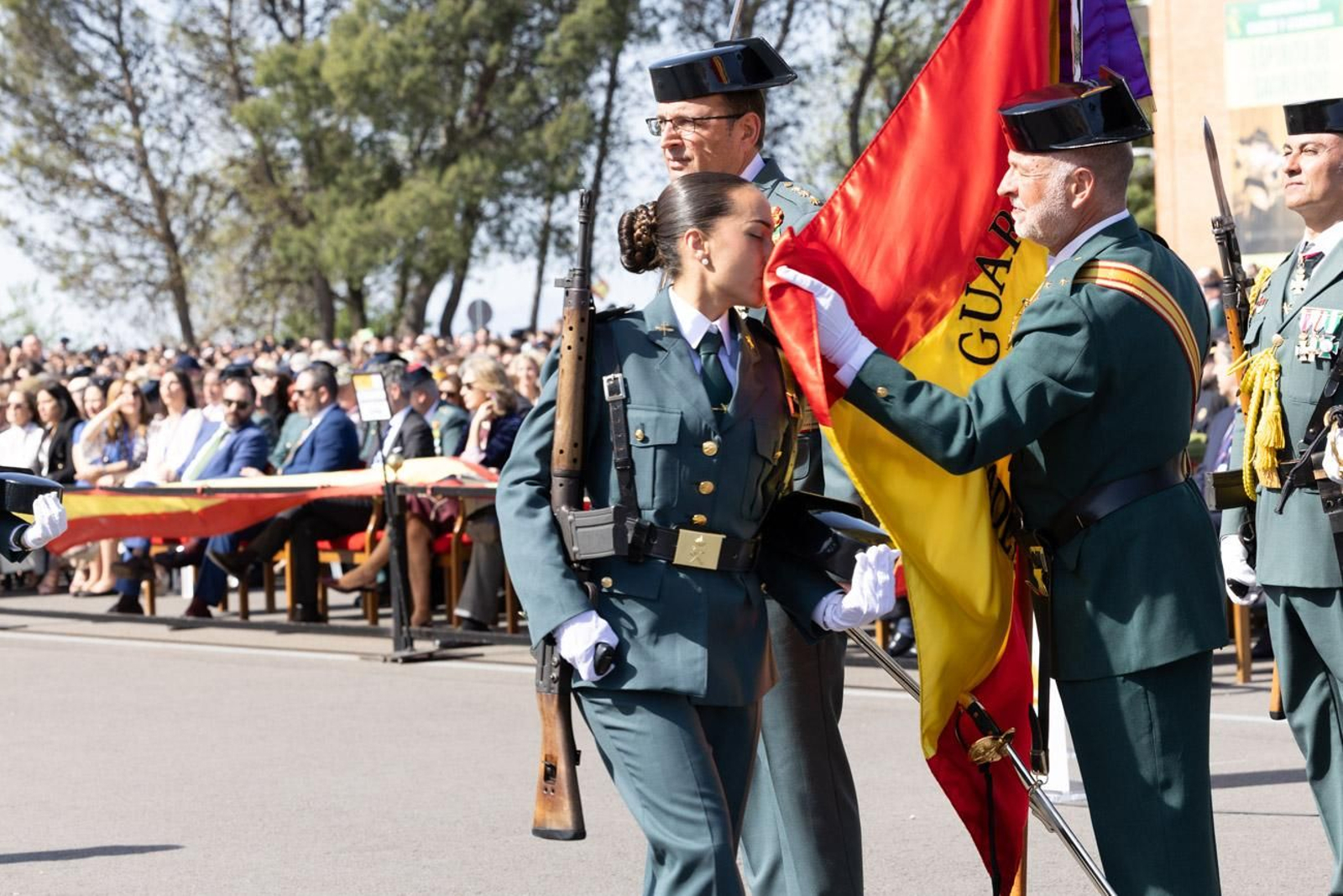 Acto de jura de bandera de la 130ª promoción de guardias civiles de la Academia de Baeza