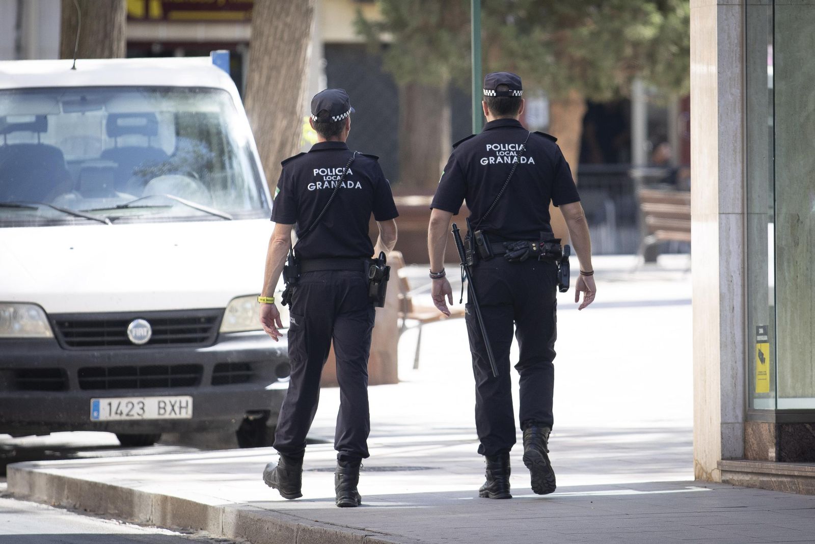 Policías locales de Granada, en imagen de archivo.