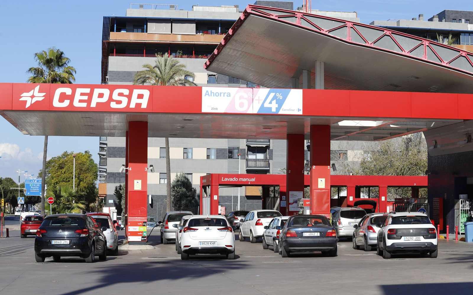 Gasolinera Cepsa en Huelva.