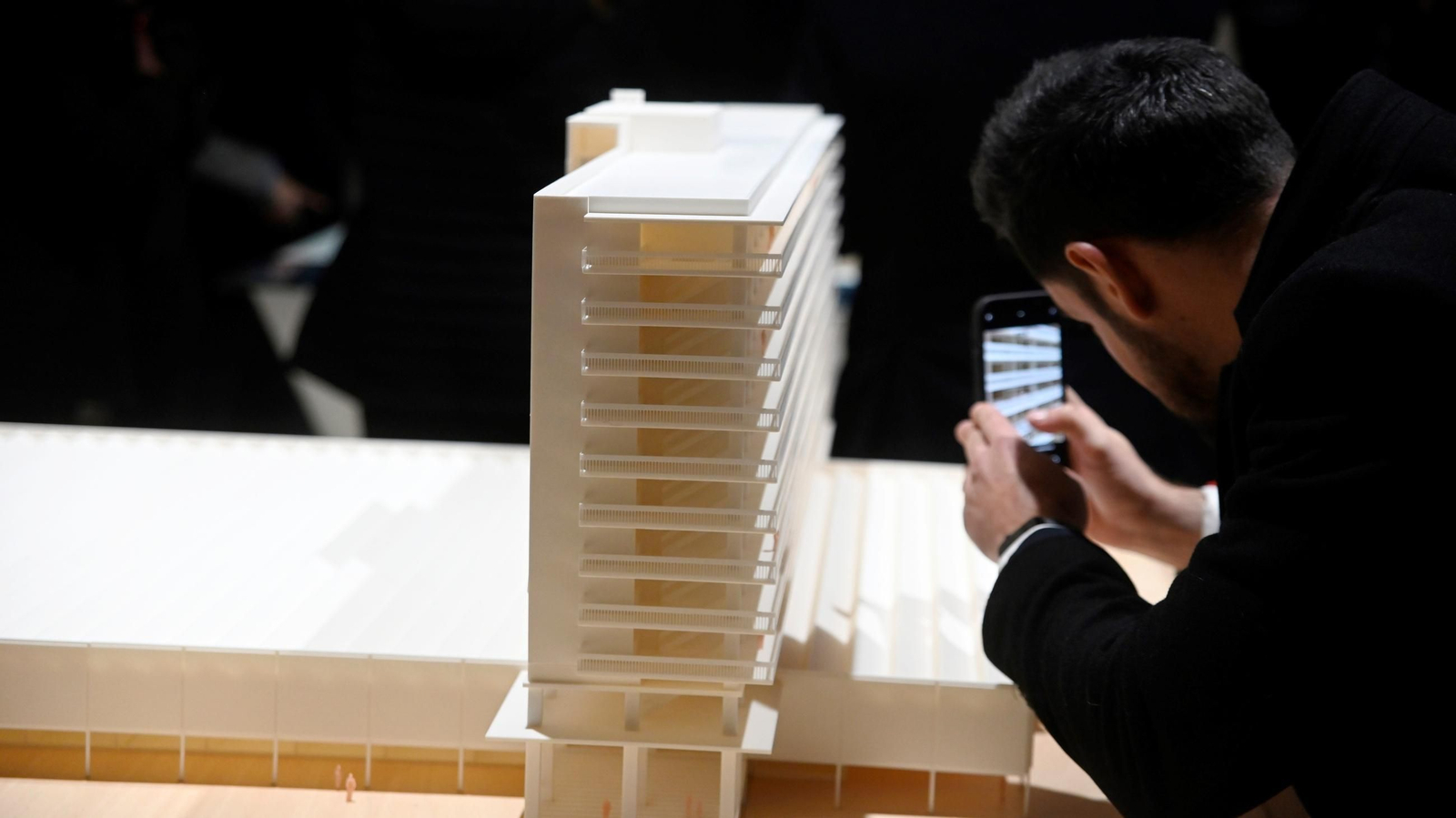 Una de las maquetas de la exposición.