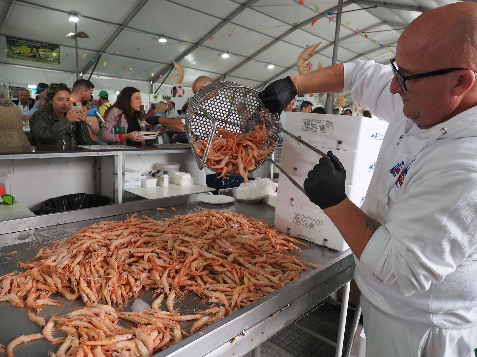 Las mejores fotografías del primer día de la Feria de la Gamba de Punta Umbría