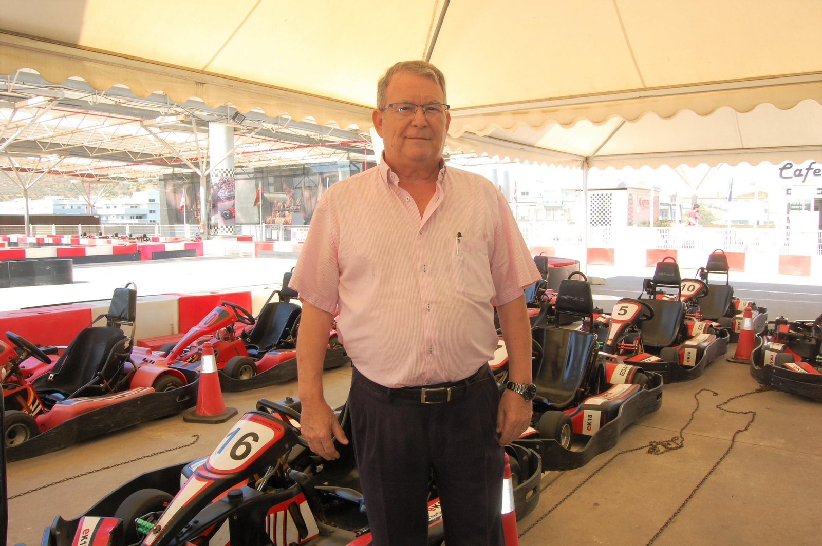 El promotor del karting, José Yherla.
