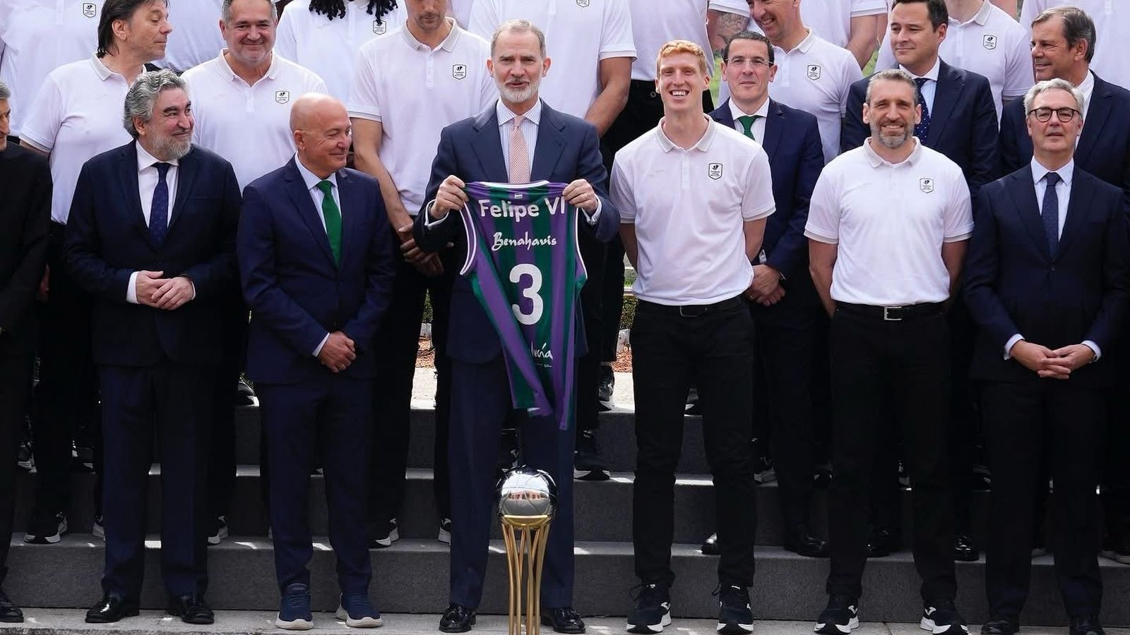 La recepción del Rey Felipe VI al Unicaja, en fotos