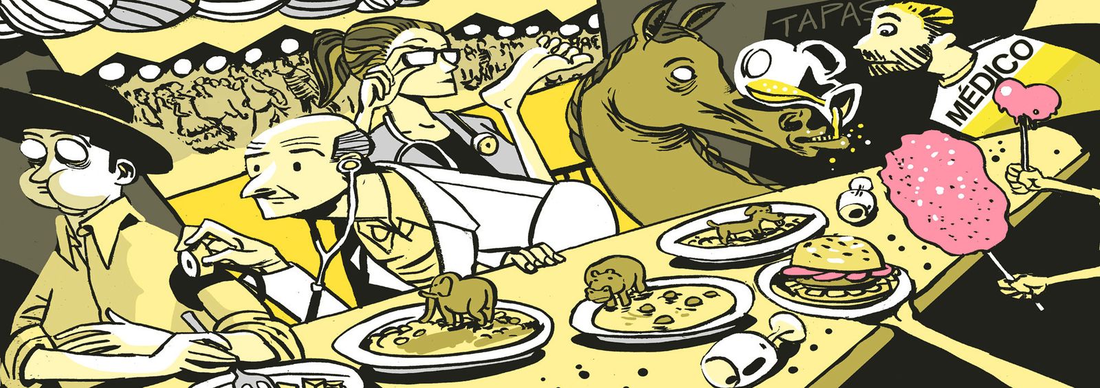 La multitud pasea por el real.