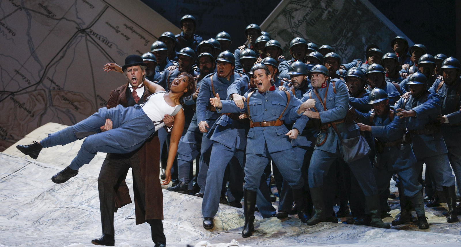 El ensayo general de la ópera 'La hija del regimiento'