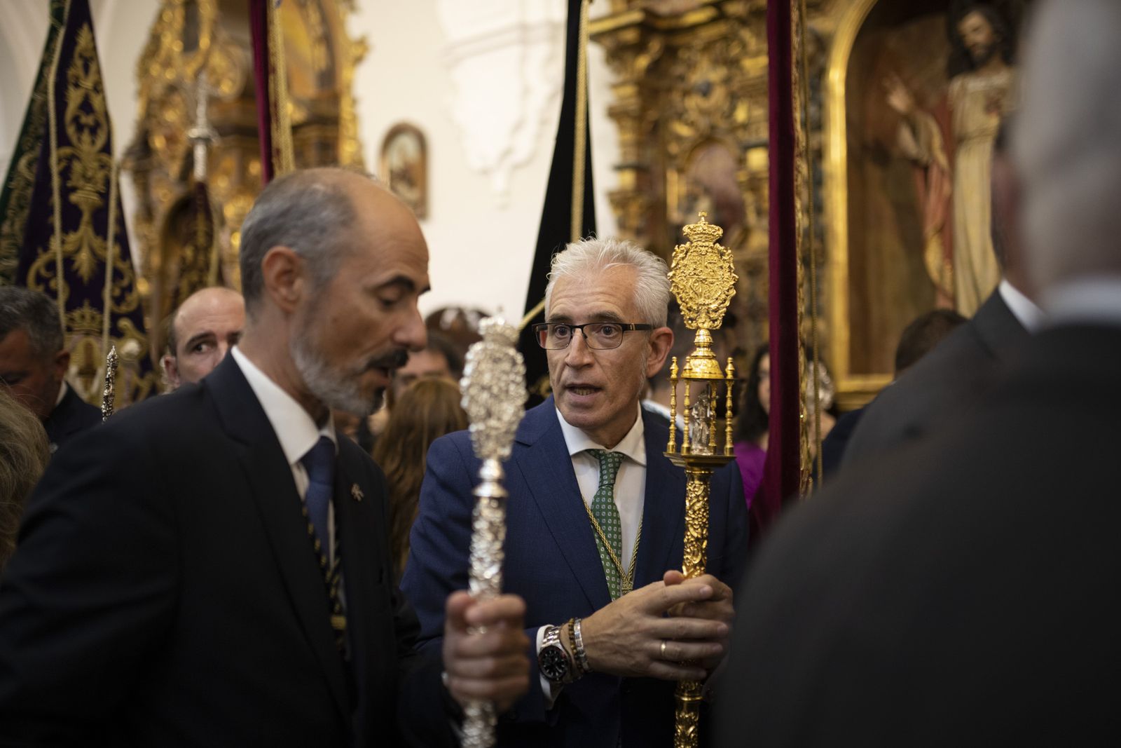 Imágenes de la procesión de la Virgen de la Cinta por el centro de la ciudad