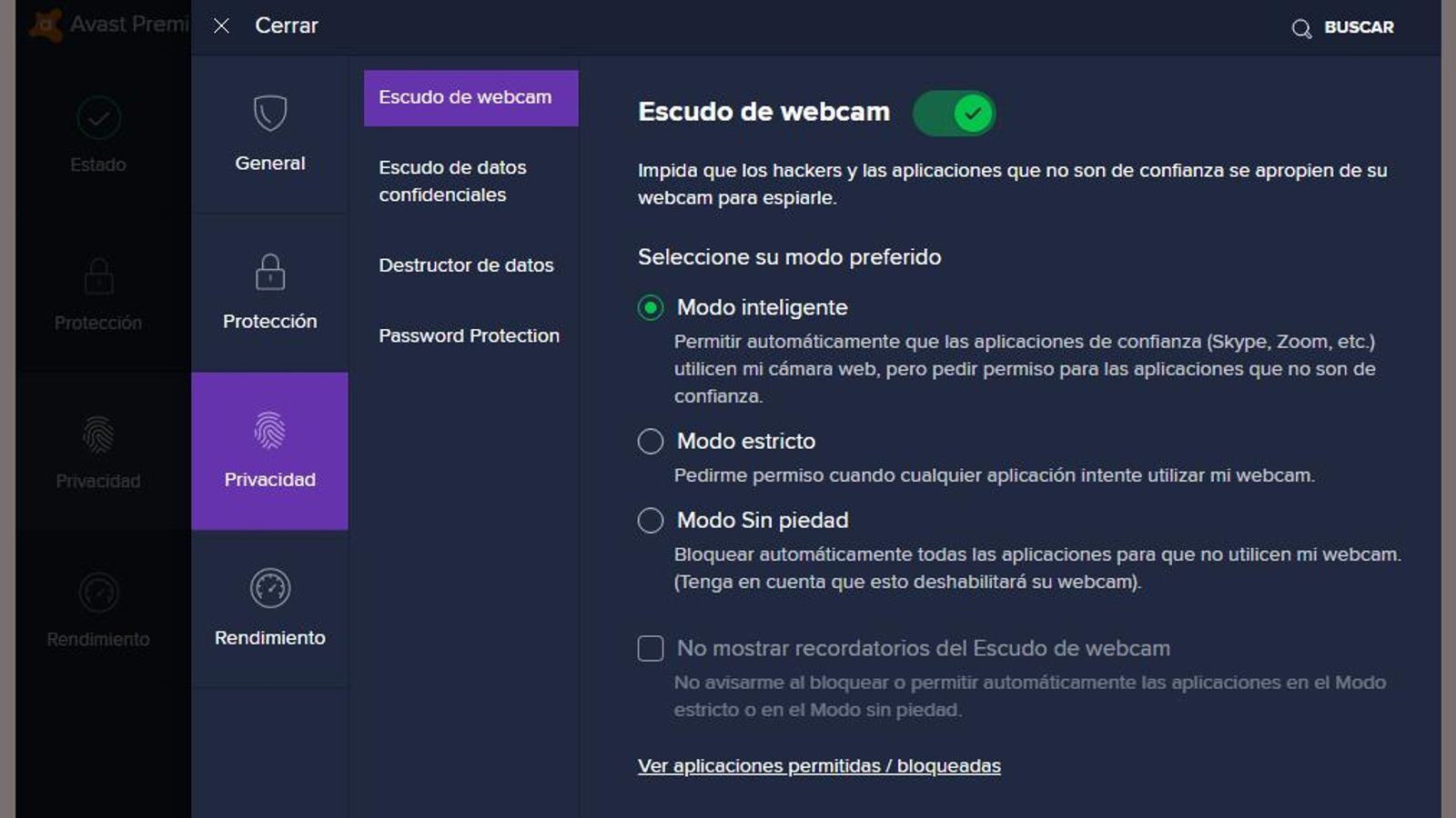 Imágenes del antivirus Avast Premium Security