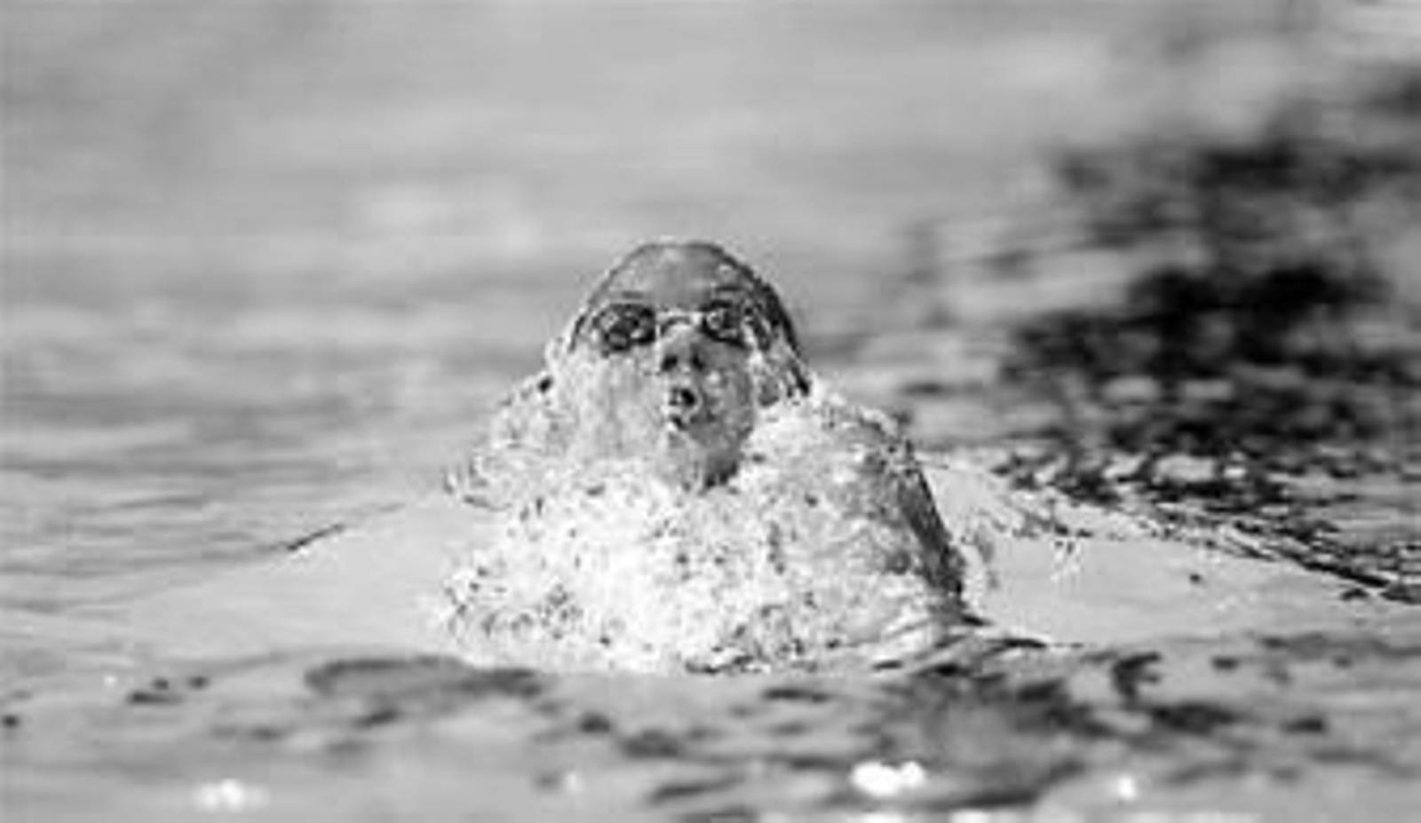 Duane Rocha, ayer, en la prueba de los 100 metros estilo.