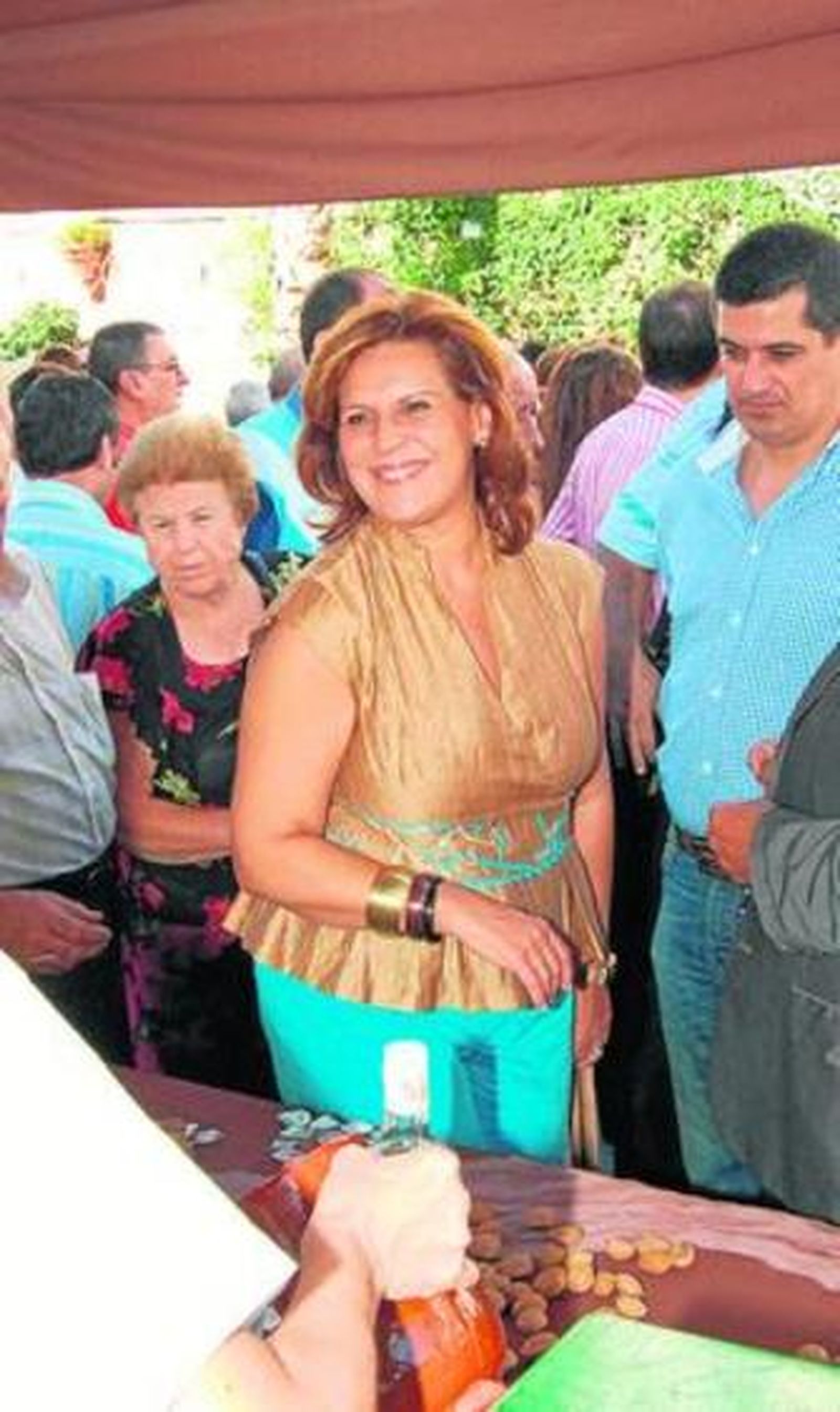 Rosa Torres en Almogía, ayer.