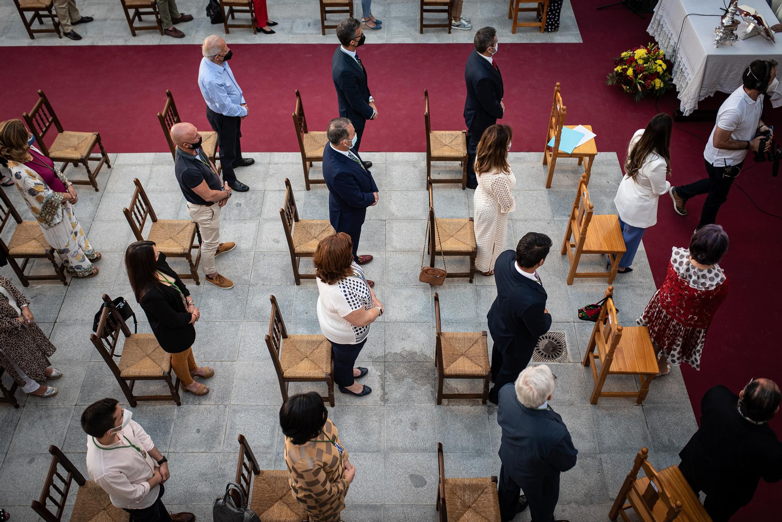 Imágenes de la misa de romeros de la Hermandad de Huelva