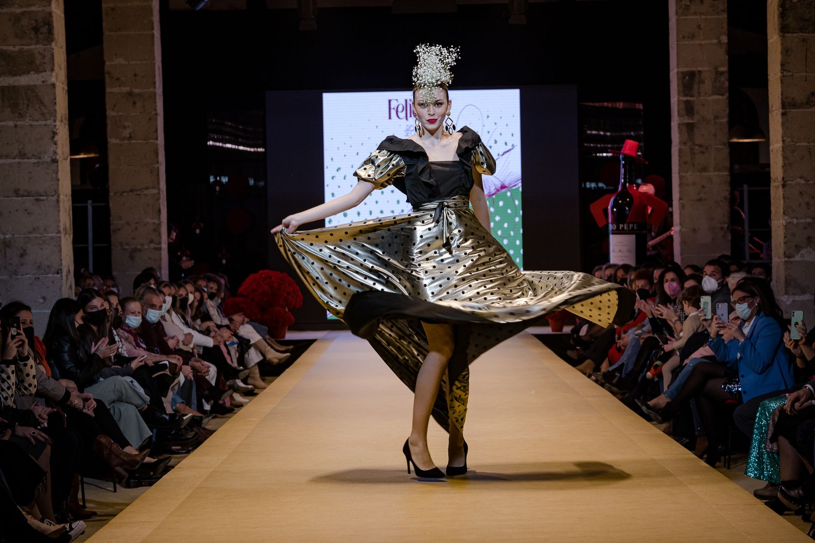 El desfile de Rocío Segovia en la Pasarela Flamenca de Jerez, todas las fotos