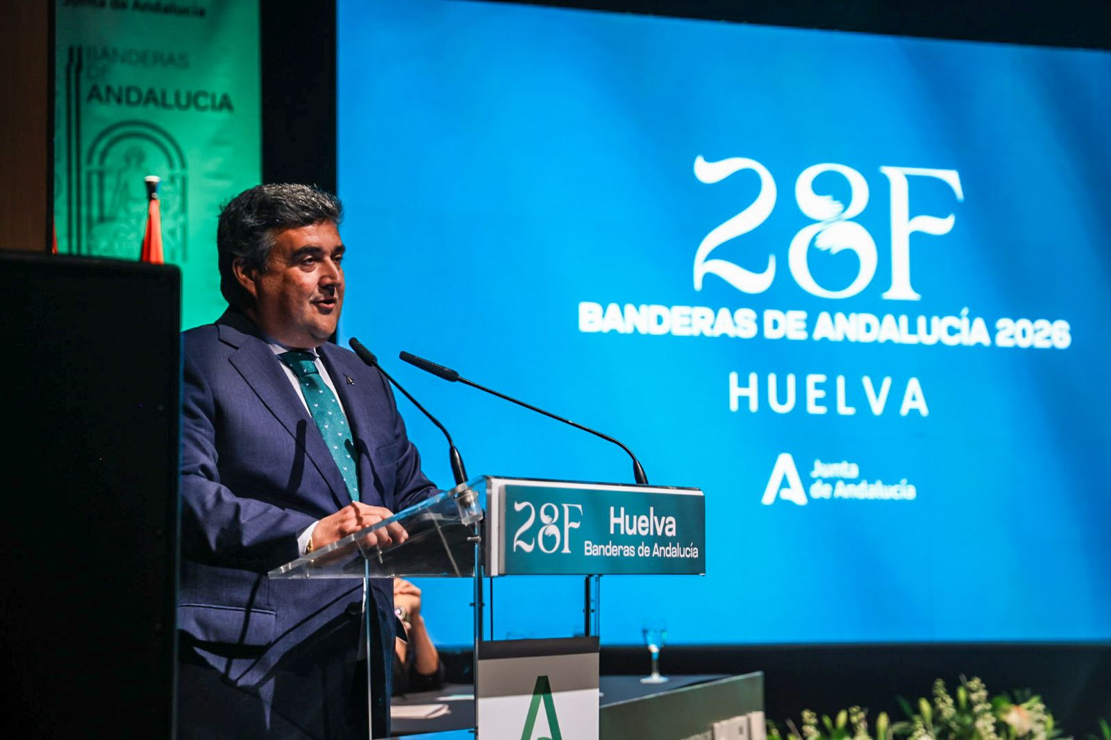 Fotografías del acto de entrega de las Banderas de Andalucía con motivo del 28F