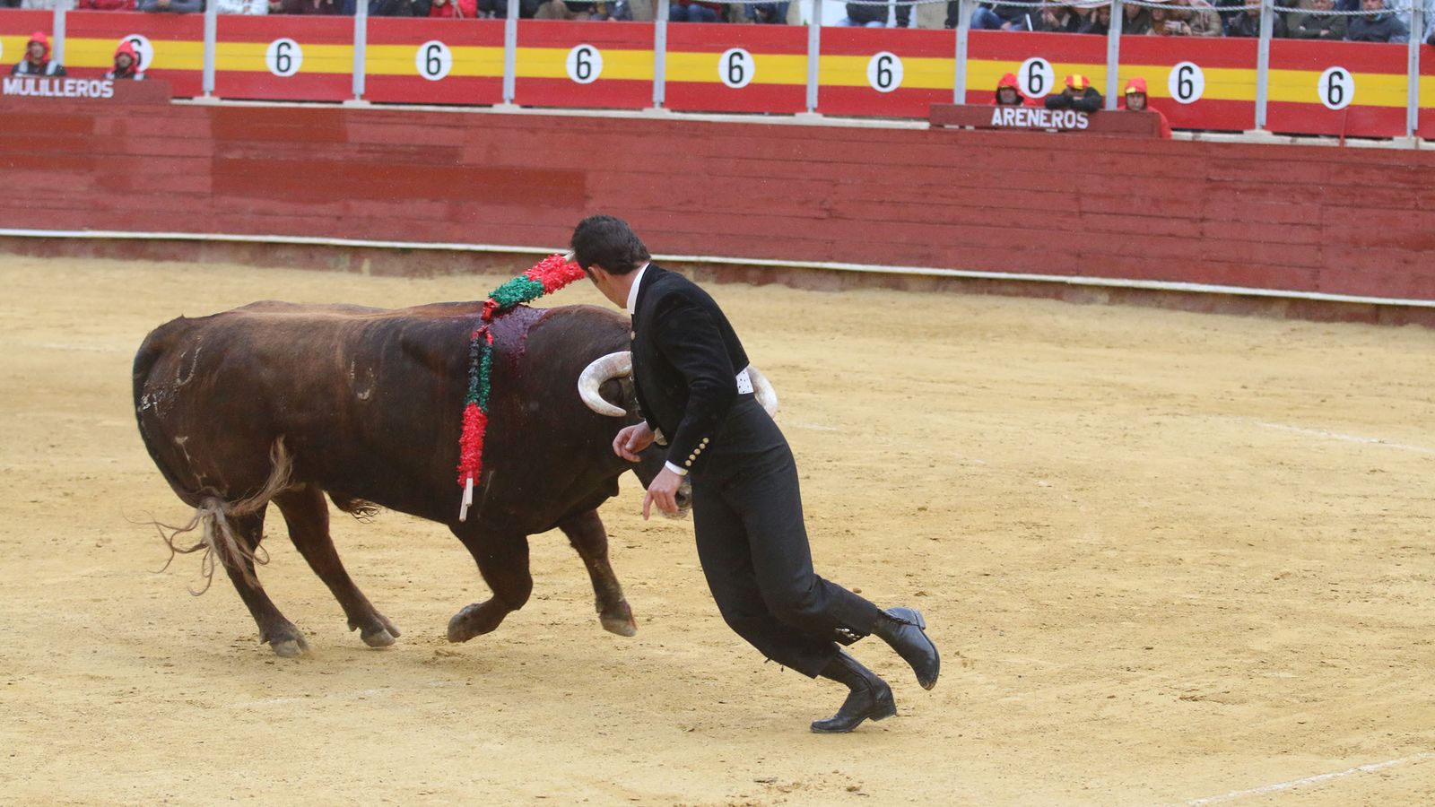 El Fandi levantó al respetable en el tercio de banderillas.